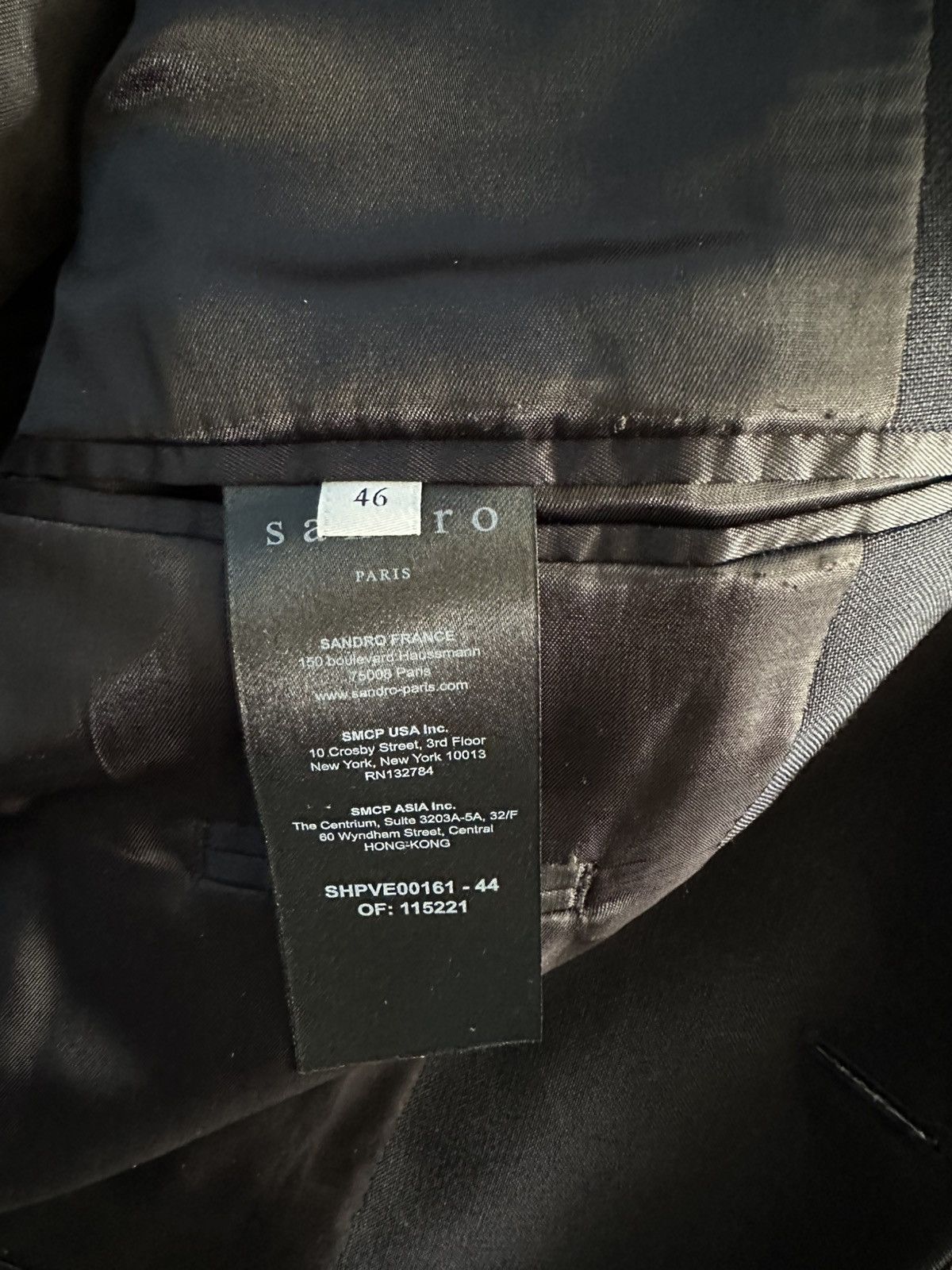 Sandro Sandro black blazer jacket Size 46R - 10 Thumbnail