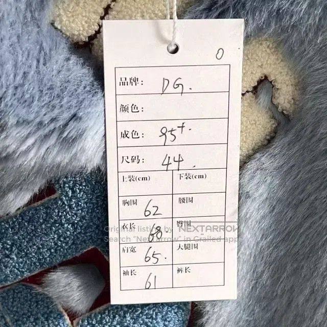 Dolce & Gabbana Dolce & Gabbana Blue Bear Eco Fur Coat. Size US S / EU 44-46 / 1 - 6 Thumbnail