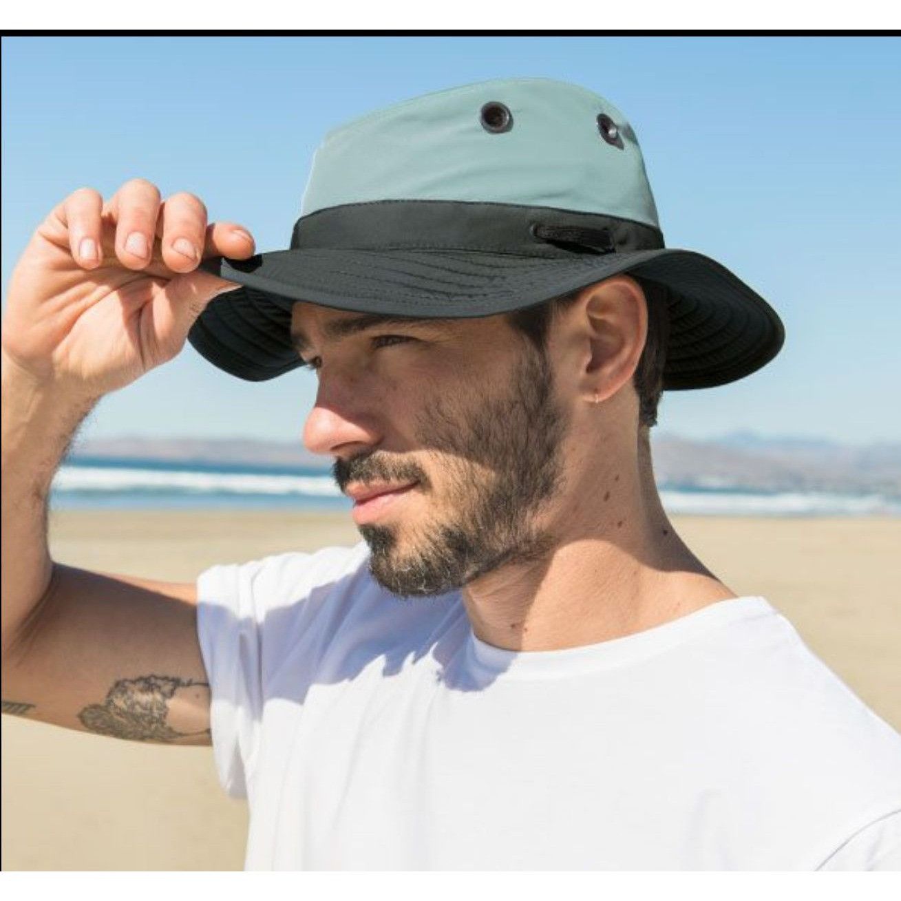 Tilley Tilley Nomad Hat Vintage, Hard to Find, 2 Tone Gray, Medium Size ONE SIZE - 5 Thumbnail