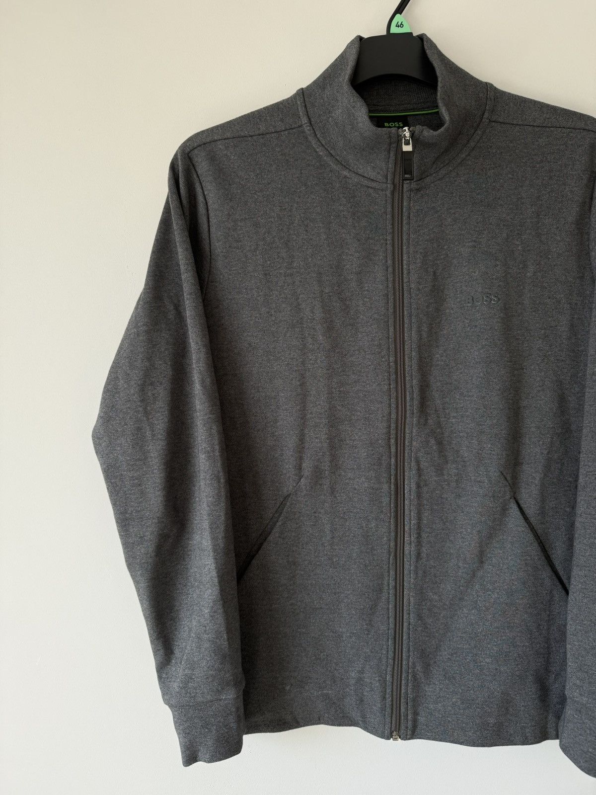 Hugo Boss Hugo Boss Green Skaz X, Men's Gray Zip-Up Sweatshirt, M Size US M / EU 48-50 / 2 - 2 Thumbnail