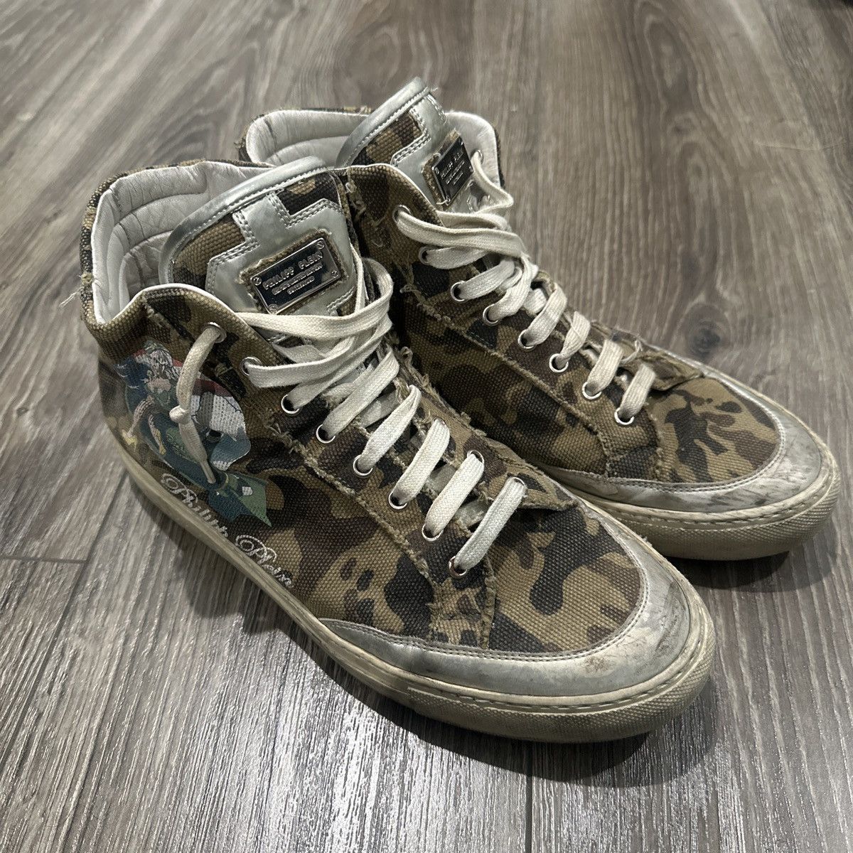 Philipp plein camo high top sneakers