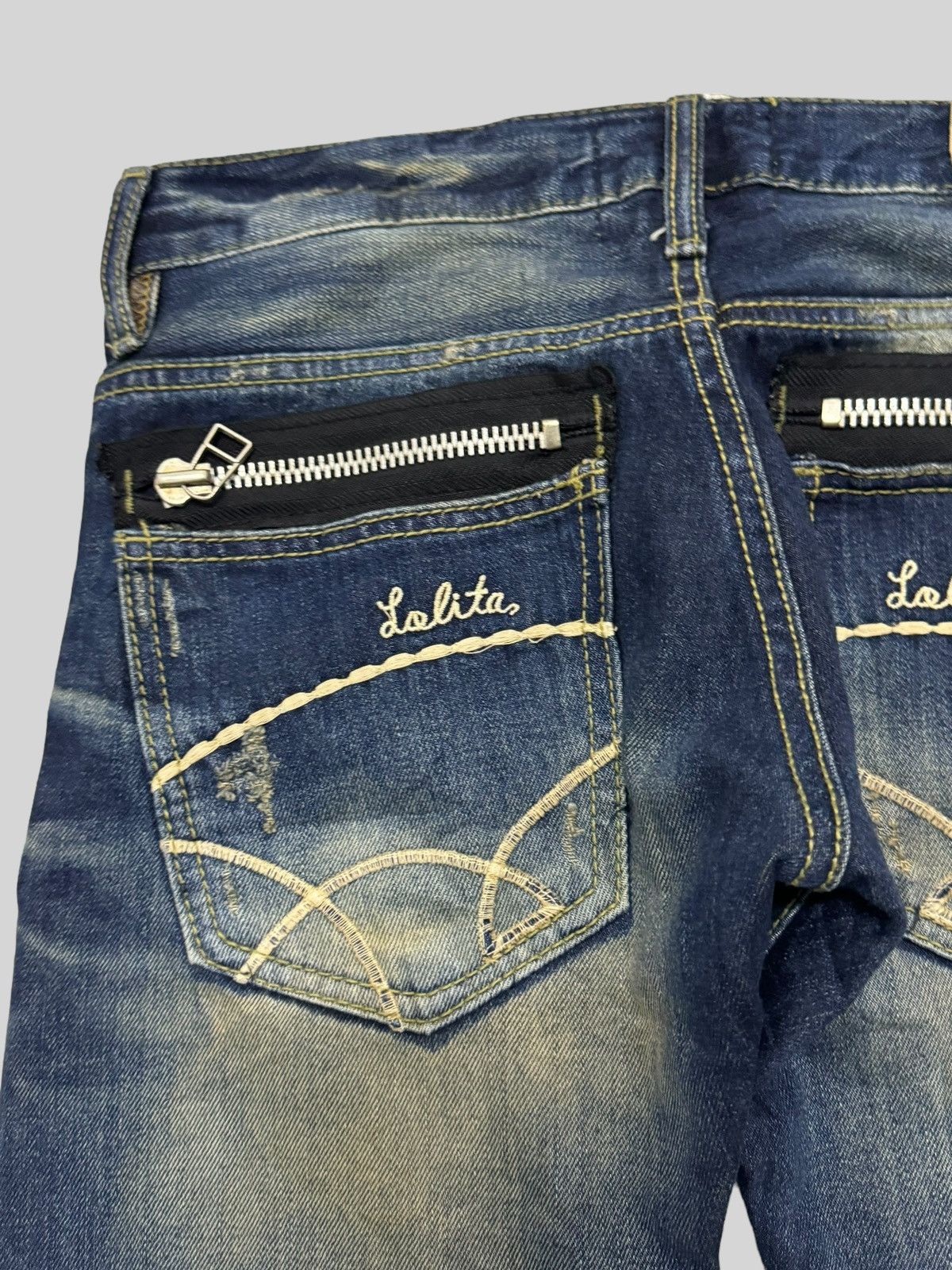 LOLITA JEANS MUDWASH ACID WASH DENIM JEANS