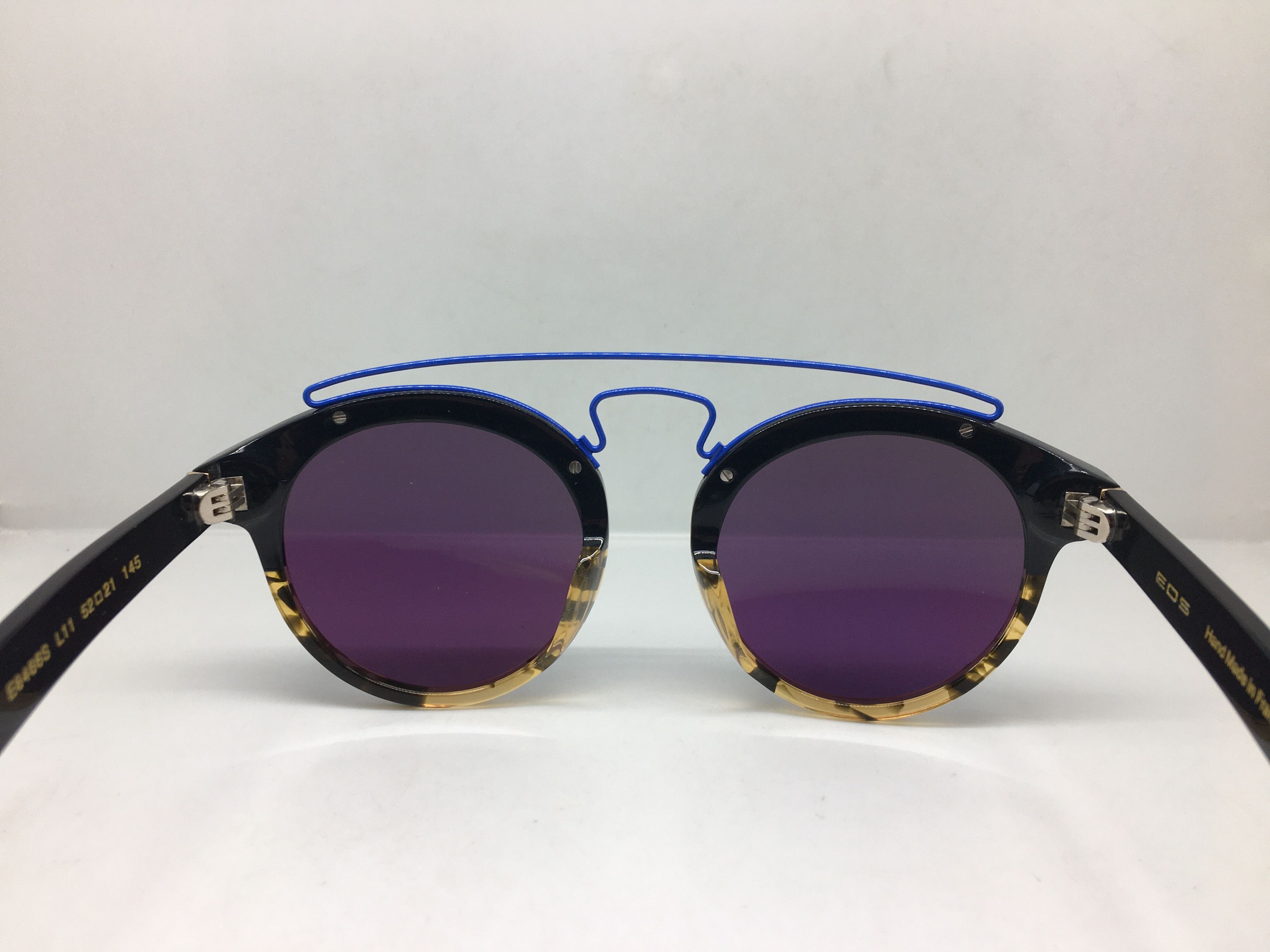 Other EOS Handmade Acetate Black Tortoise Round Sunglasses Size ONE SIZE - 4 Thumbnail