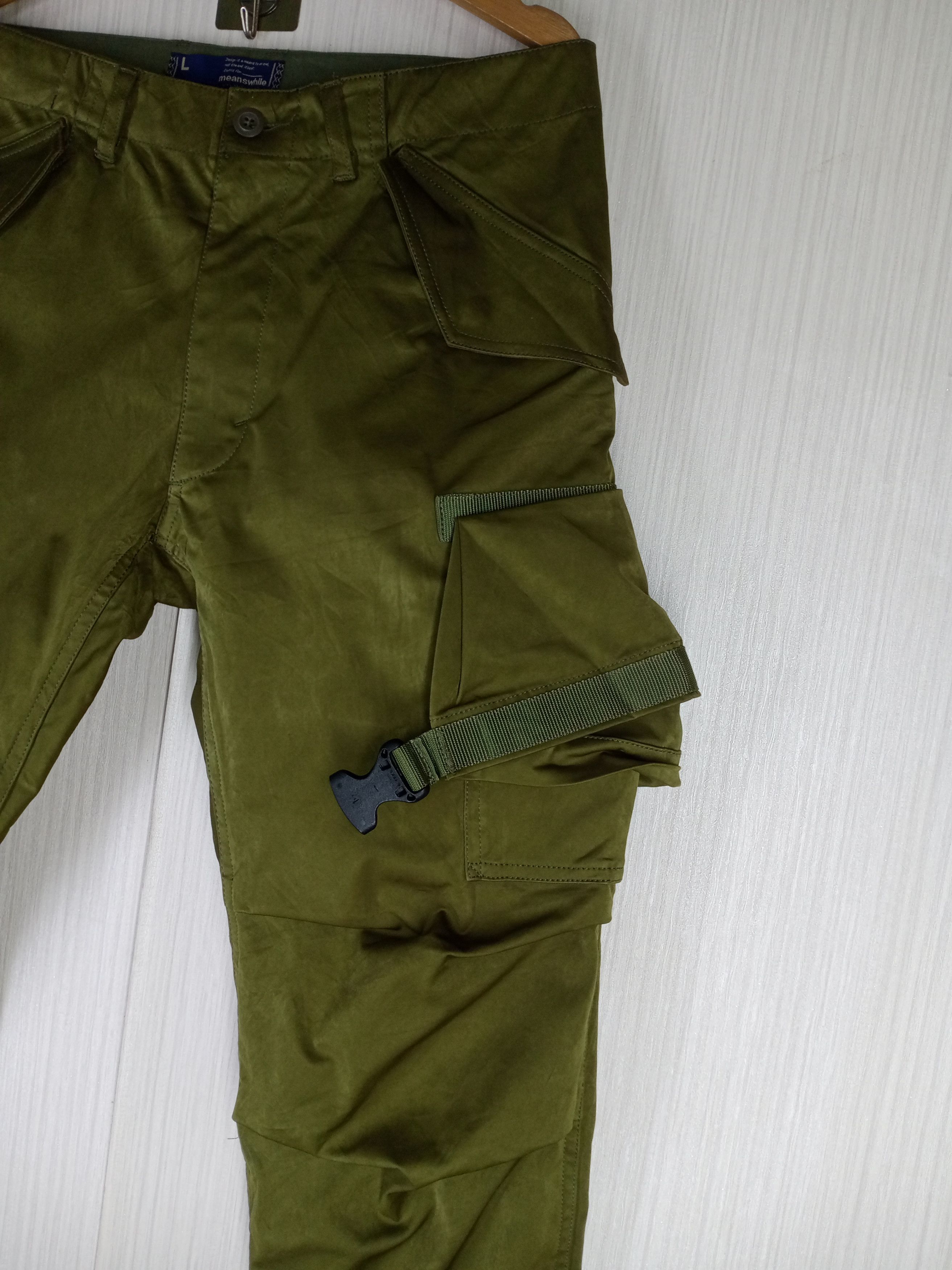 meanswhile Rare Vintage Meanswhile Tactical Pocket Cargo Pants Size US 36 / EU 52 - 3 Thumbnail
