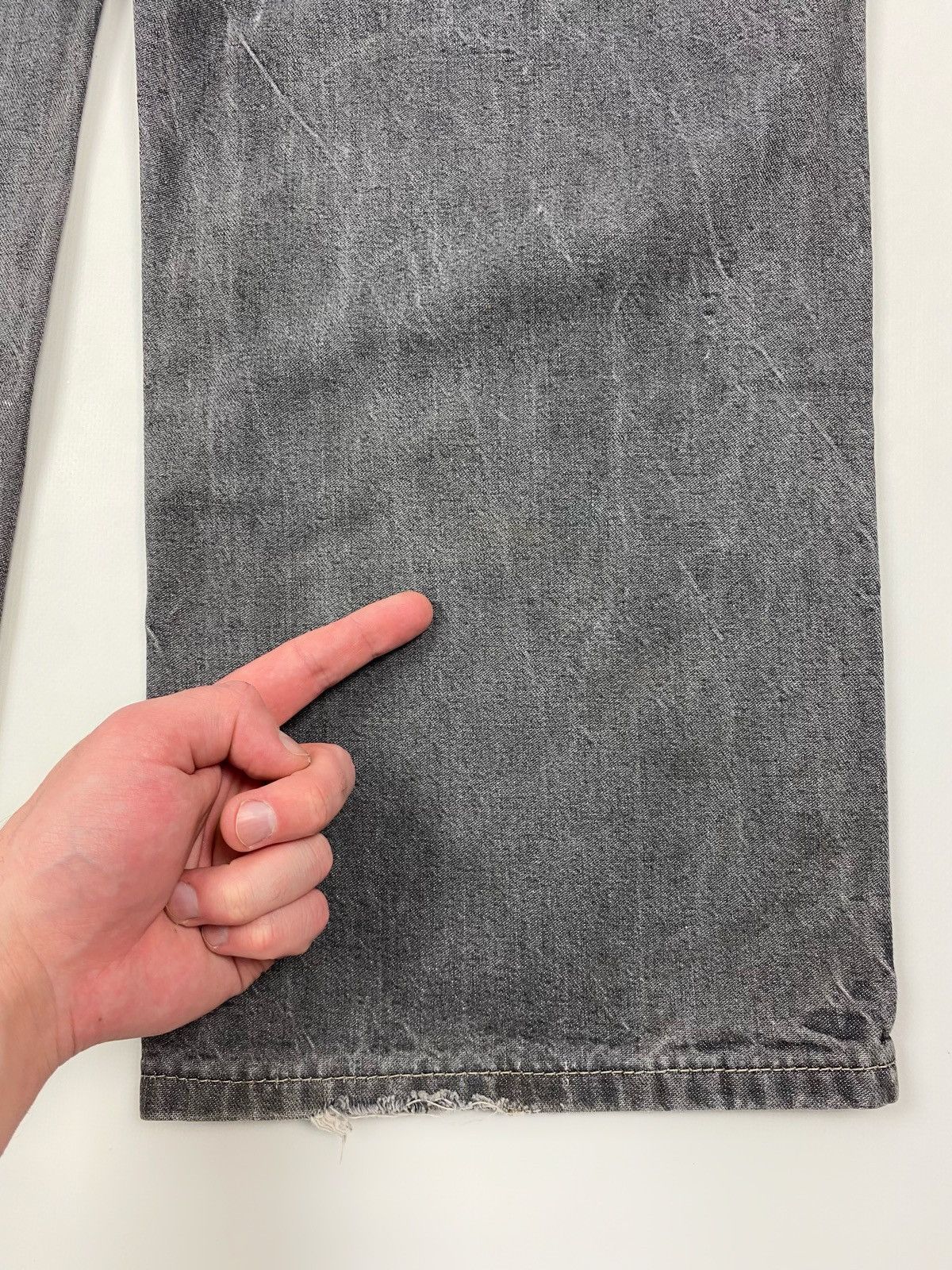 Dickies Dickies Loose Fit Washed Grey Carpenter Denim Pants 34X30 Size US 34 / EU 50 - 14 Thumbnail