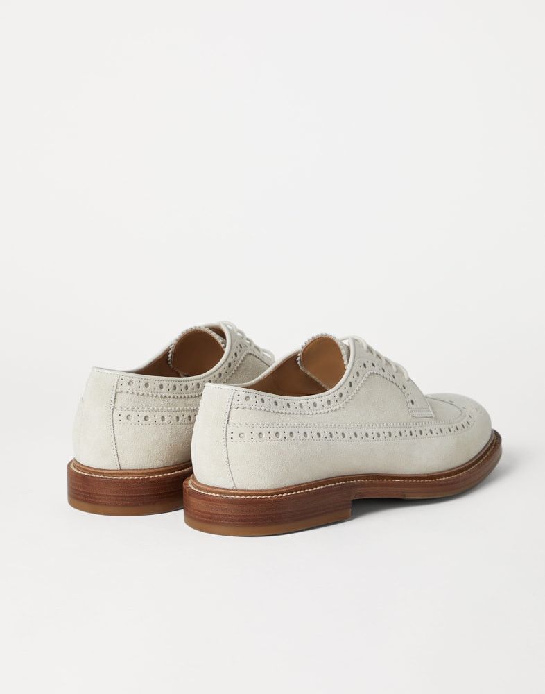 Brunello Cucinelli o1w1db10925 Pair Of Laced Shoes in Cream White Size US 10 / EU 43 - 3 Thumbnail