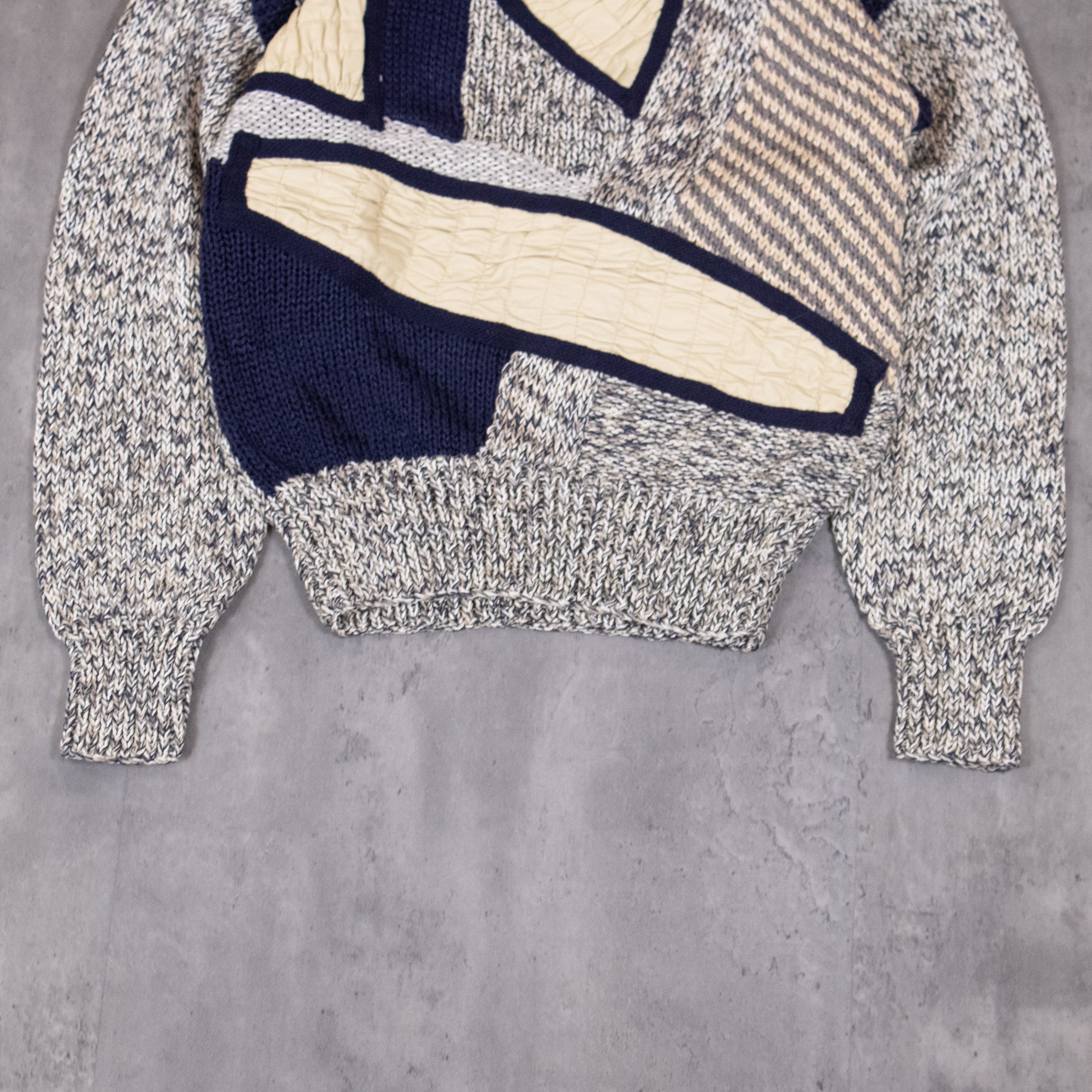 Vintage Vintage 1990's Nannel Pattern Knitted Crewneck Sweater Size US S / EU 44-46 / 1 - 5 Thumbnail