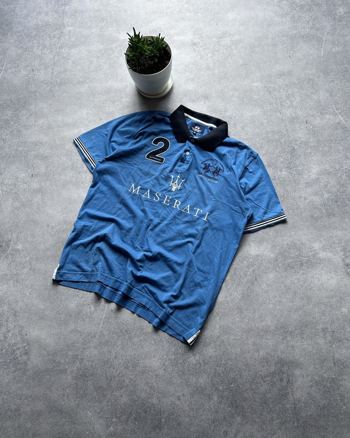 La Martina × Maserati × Rugby Ralph Lauren La Martini X Maserati Official Polo Club jersey 2 luxury Size US XL / EU 56 / 4 - 1 Thumbnail