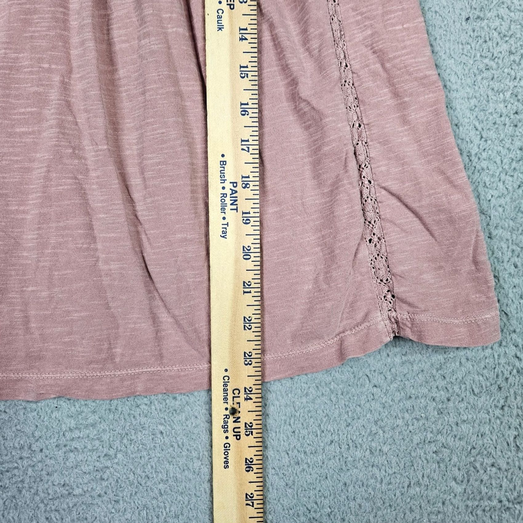 Vintage ANOTHER LOVE Tank Women S Cotton Ruffle Flutter Sleeve Pink Short Sleeve Size S Size S / US 4 / IT 40 - 3 Thumbnail