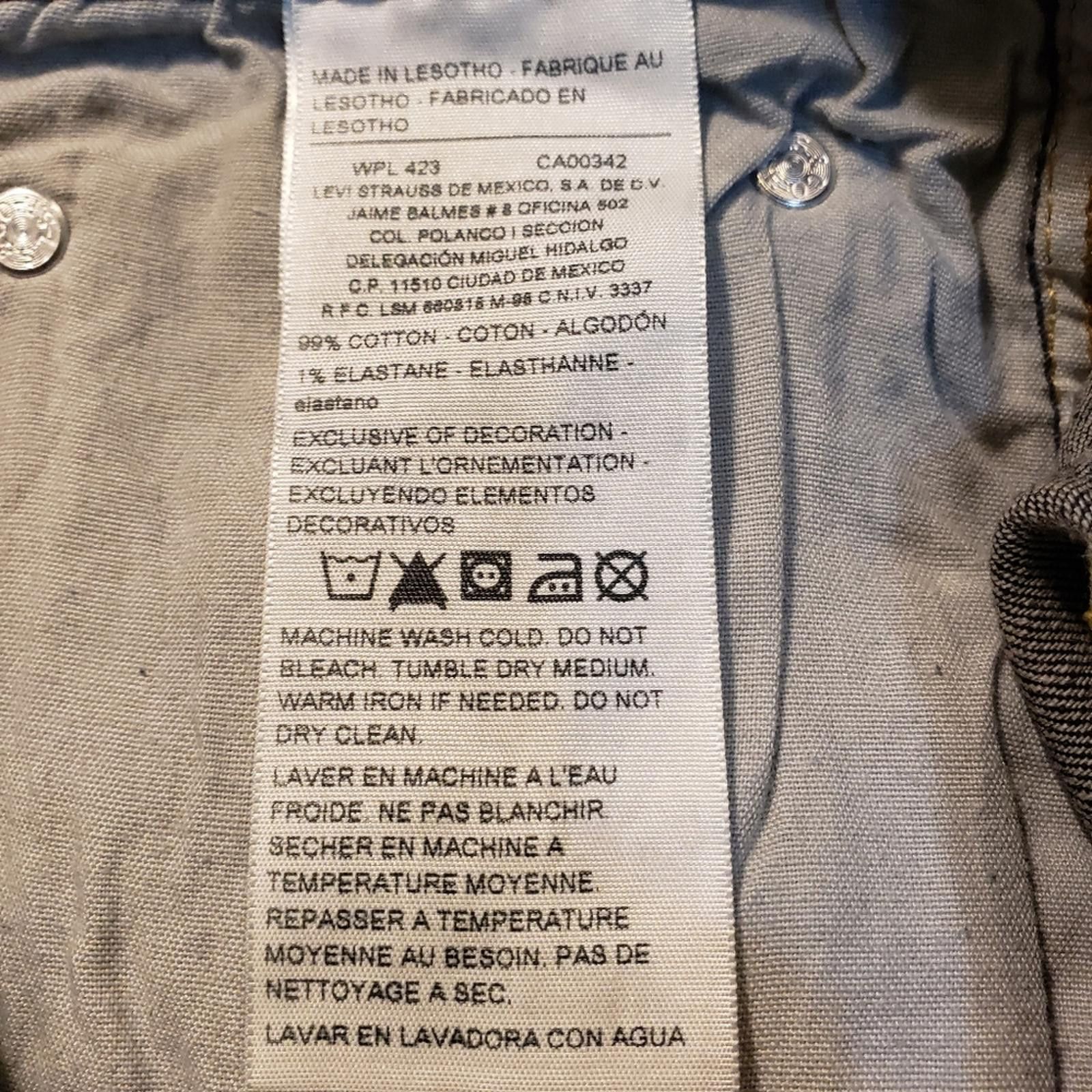 Levi's Levi’s NWT Signature Flex S37 Slim 43x30 denim Size US 34 / EU 50 - 6 Thumbnail