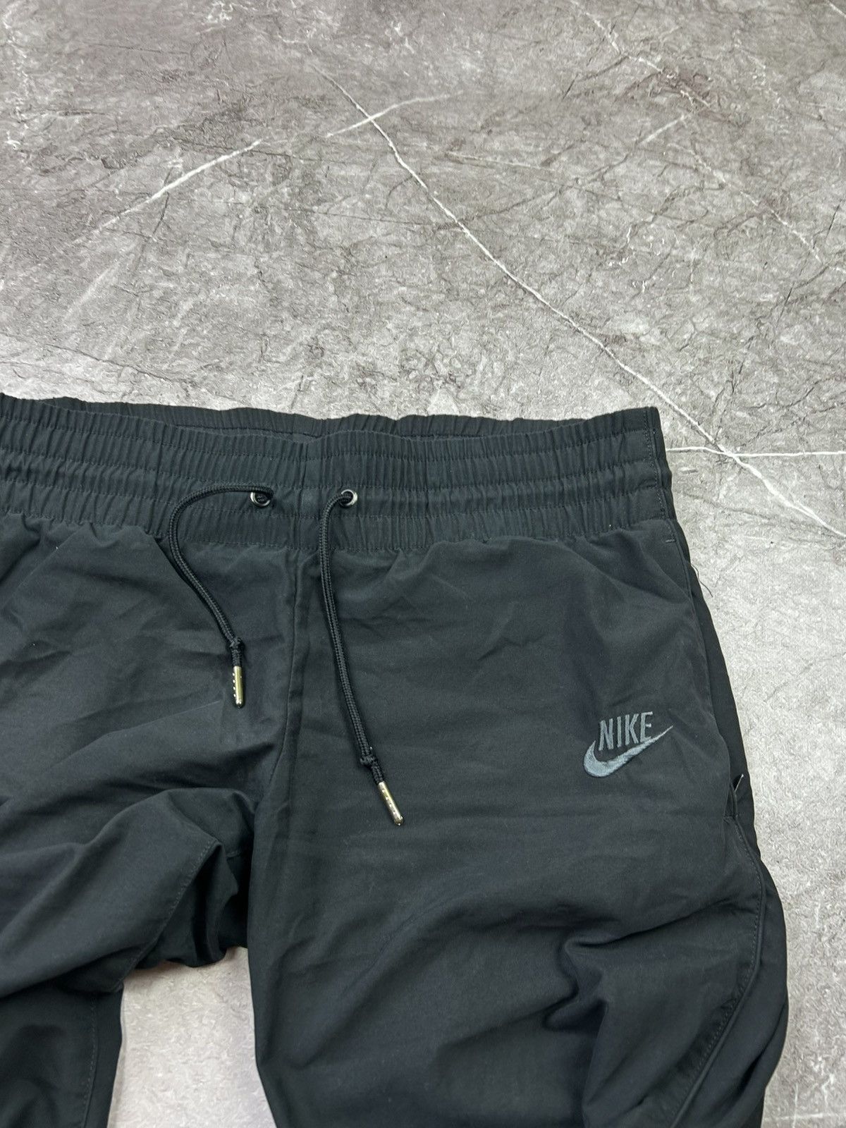 Nike × Vintage Nike Vintage Track Pants Nylon Y 2K Drill Streetwear Swoosh Size US 31 - 6 Thumbnail