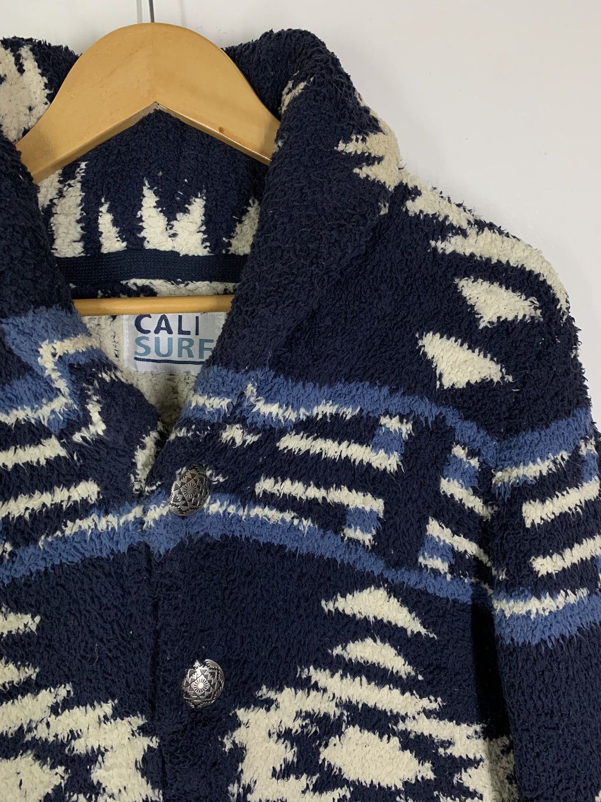Japanese Brand × Vintage Vintage CALI SURF Navajo Fleece Jacket Size US L / EU 52-54 / 3 - 3 Thumbnail