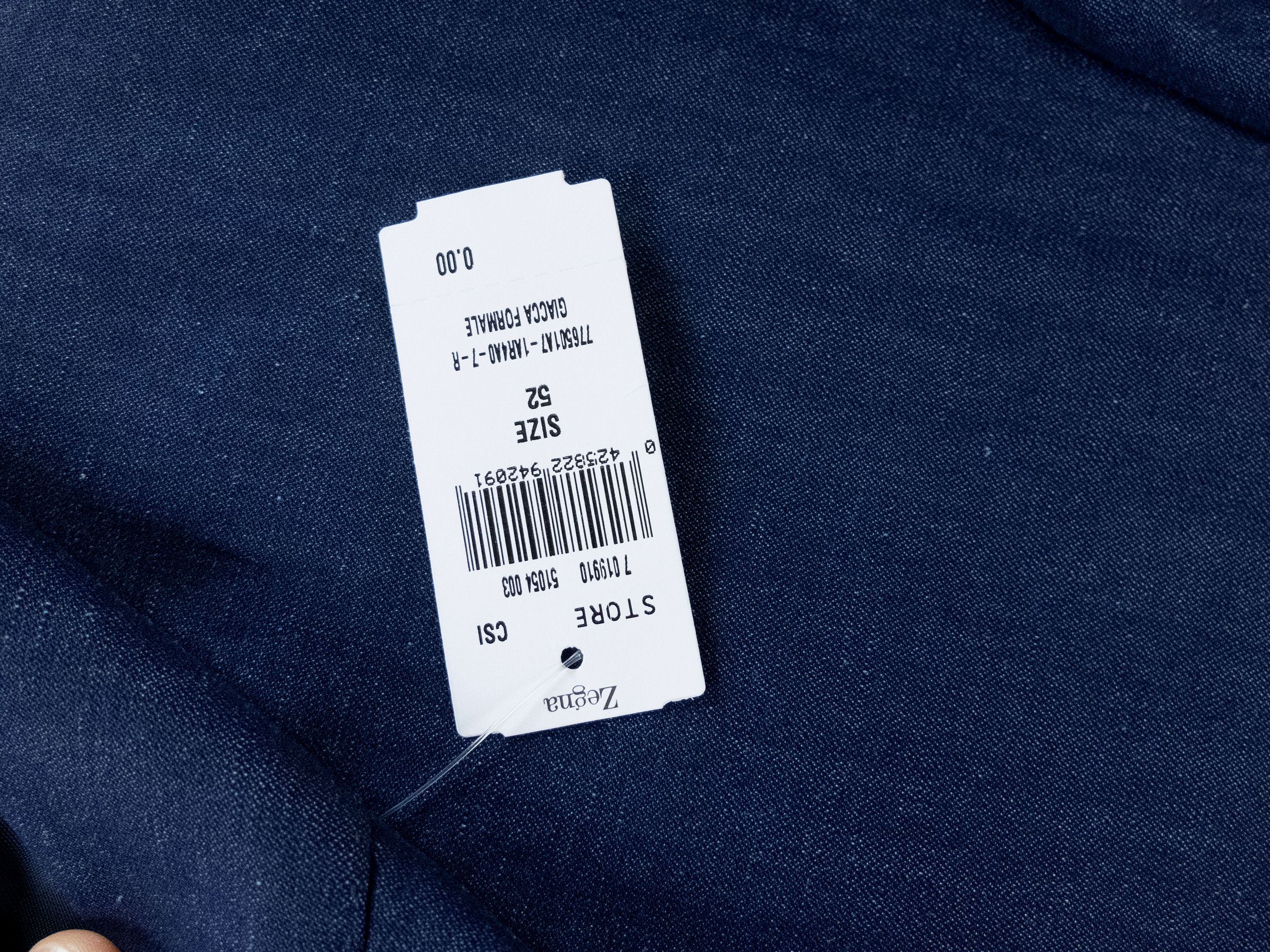 Ermenegildo Zegna ZEGNA Trofoe Summer navy blue wool linen blazer 42R Size 42R - 5 Thumbnail