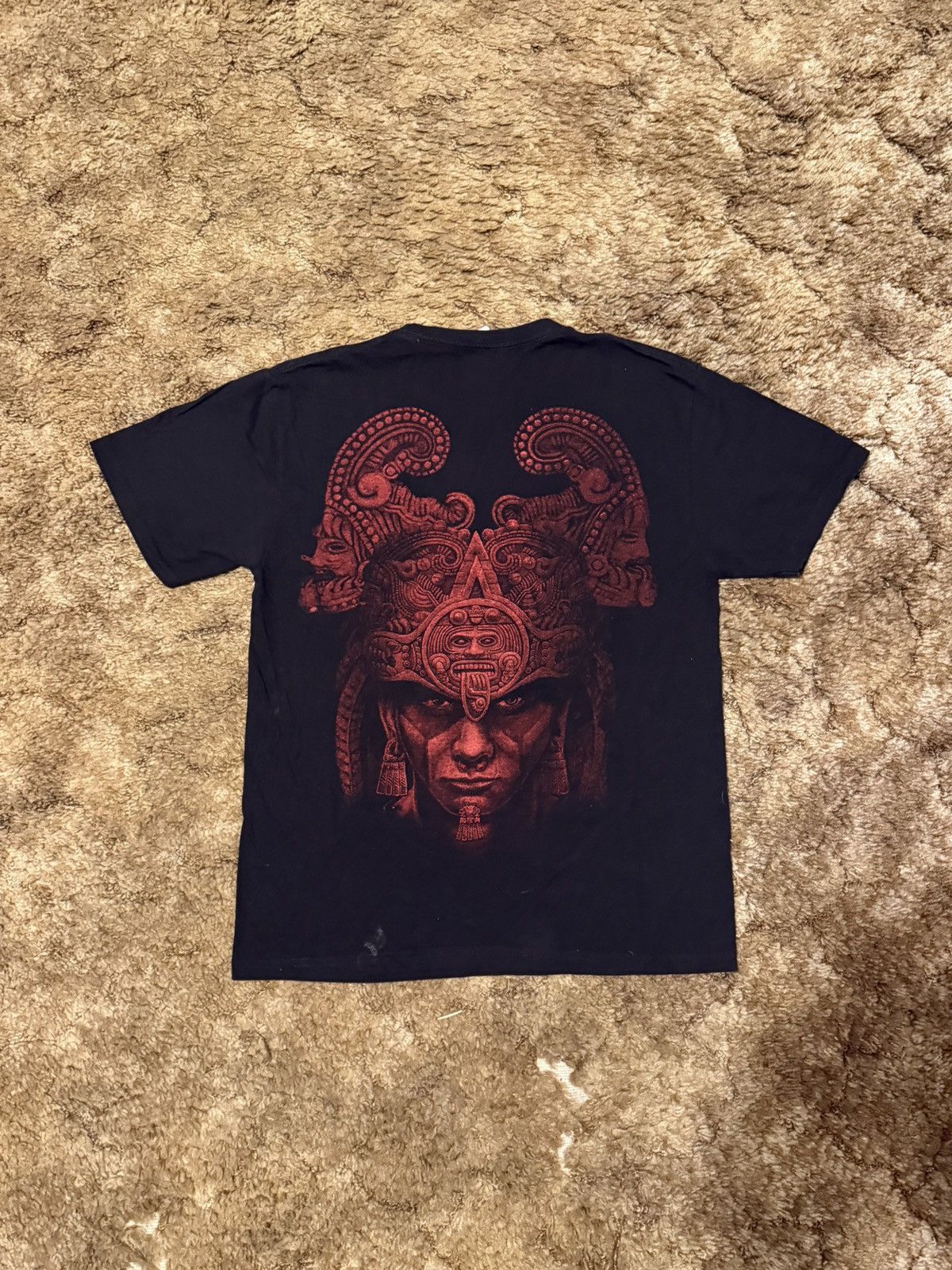 Vintage Vintage Y2K Mexico Aztec Face T-shirt Black Medium Size US M / EU 48-50 / 2 - 3 Thumbnail
