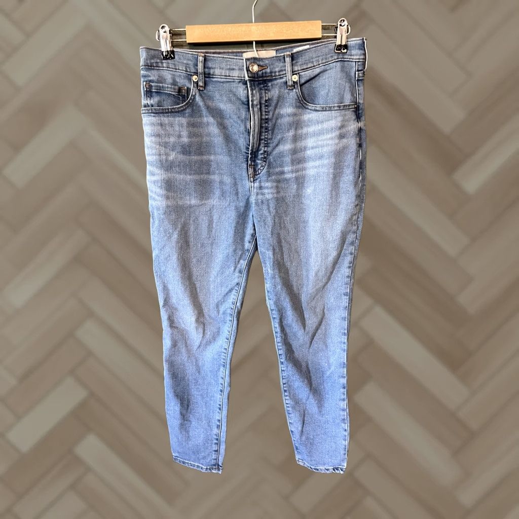 Everlane Everlane Jeans Womens 30 Blue Light Wash The Curvy High Rise Skinny Jean Denim Size 24" / US 00 / IT 34 - 1 Thumbnail