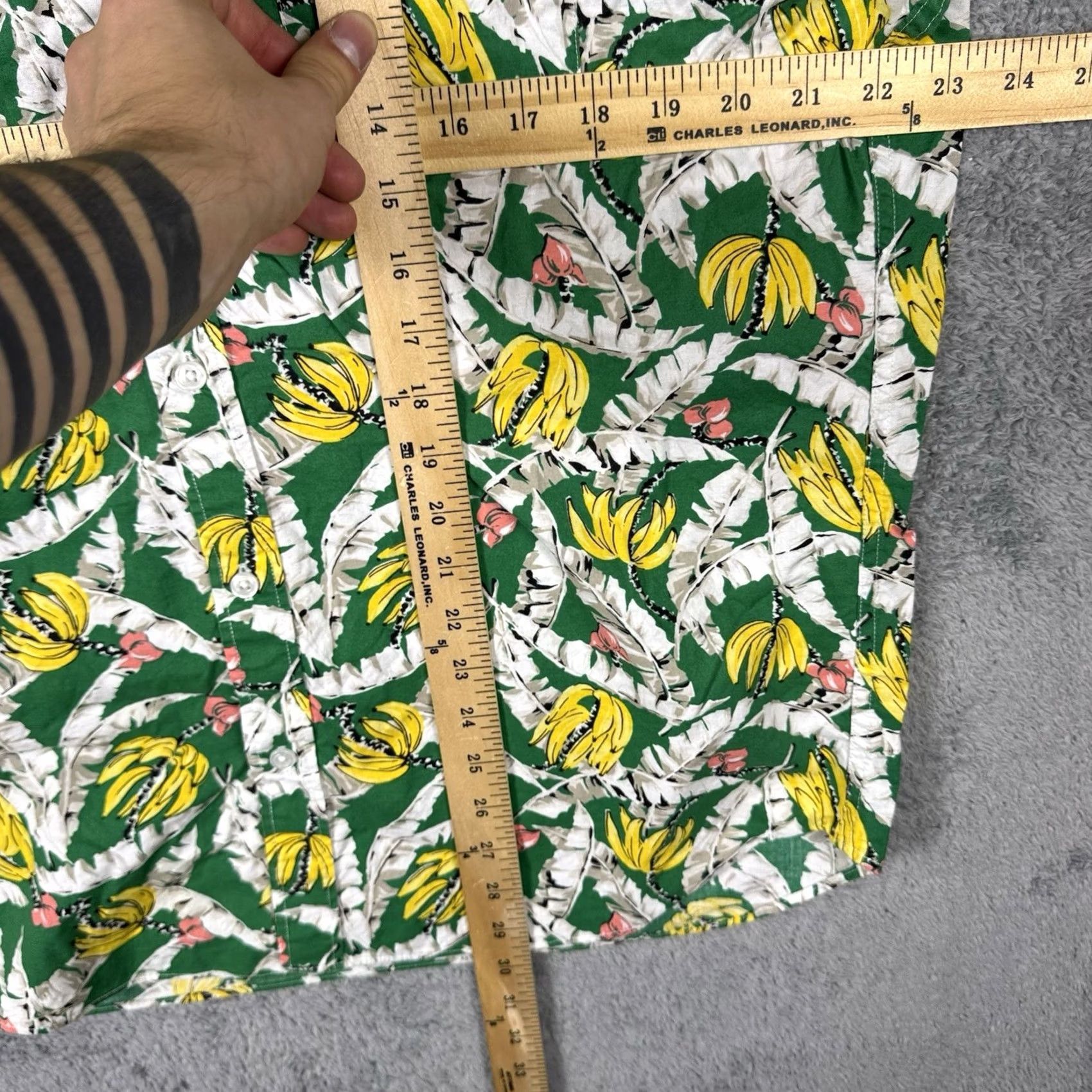 J.Crew J.CREW Shirt Mens XL Slim Fit Short Sleeve Banana Floral All Over H4743 Size US XL / EU 56 / 4 - 6 Thumbnail