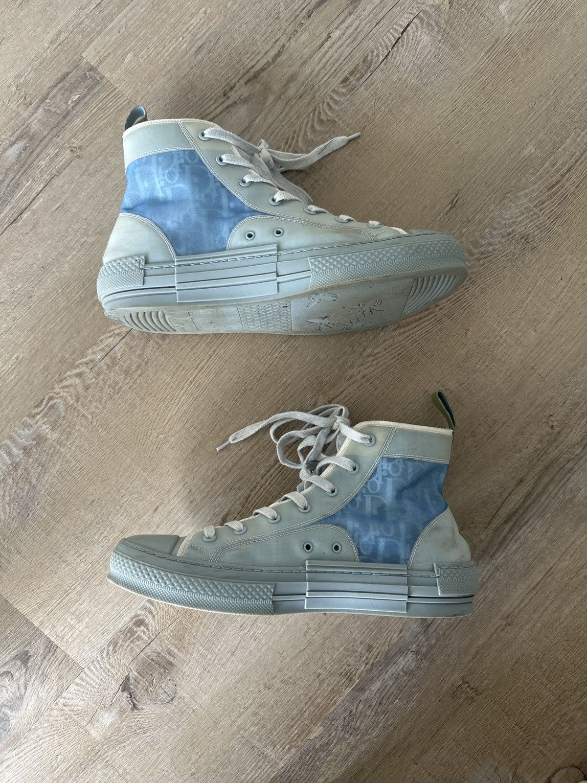 Daniel Arsham × Dior X DANIEL ARSHAM Oblique Mens B23 High Top Sneakers Size US 11 / EU 44 - 1 Thumbnail