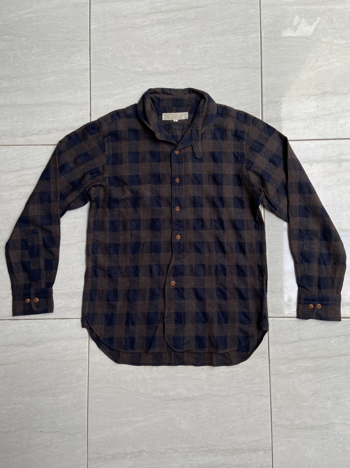 HAVERSACK Brown Plaid Shirt