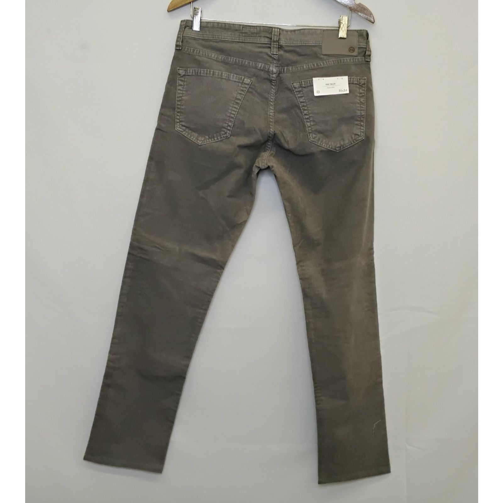 AG Adriano Goldschmied AG Adriano Goldschmied Cords The Tellis Men's 31x34 Gray NWT Size US 31 - 3 Thumbnail