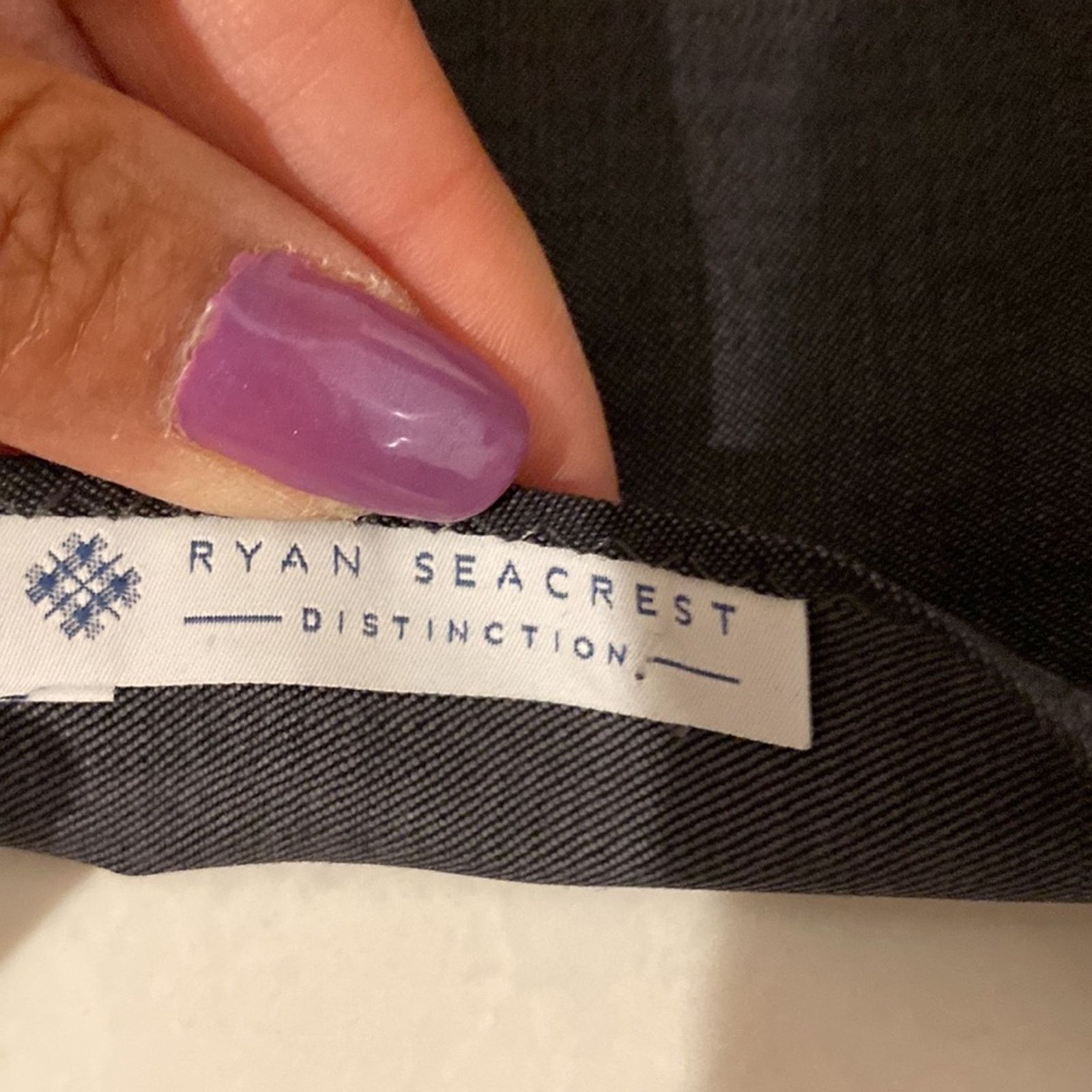 Ryan Knew Ryan Seacrest distinction black silk pocket square wedding Size ONE SIZE - 3 Thumbnail