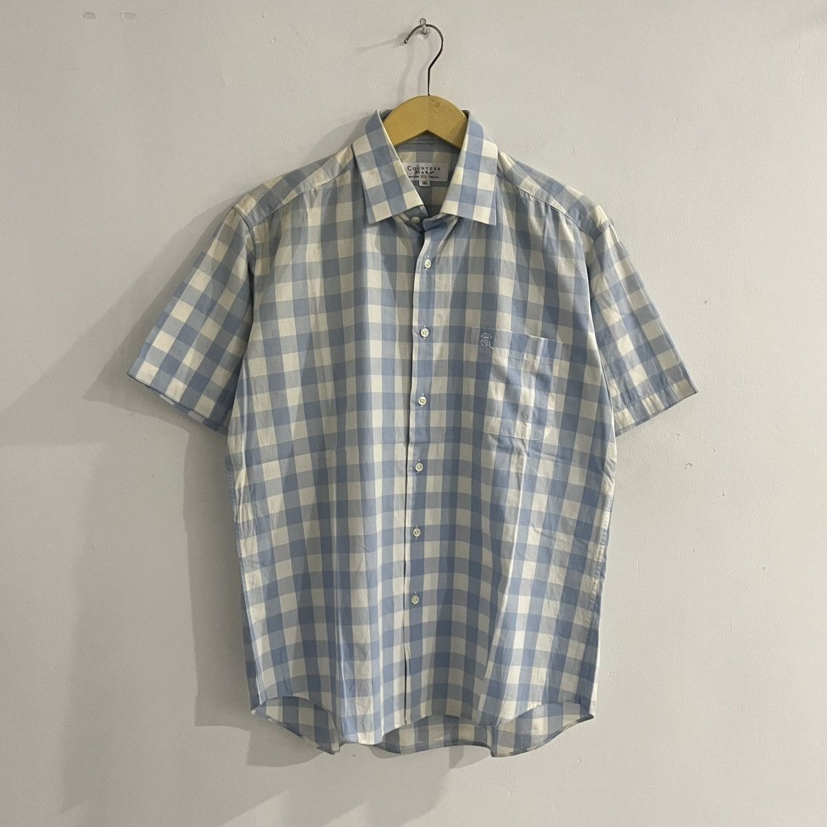Japanese Brand countess mara - check button up shirt Size US L / EU 52-54 / 3 - 1 Thumbnail