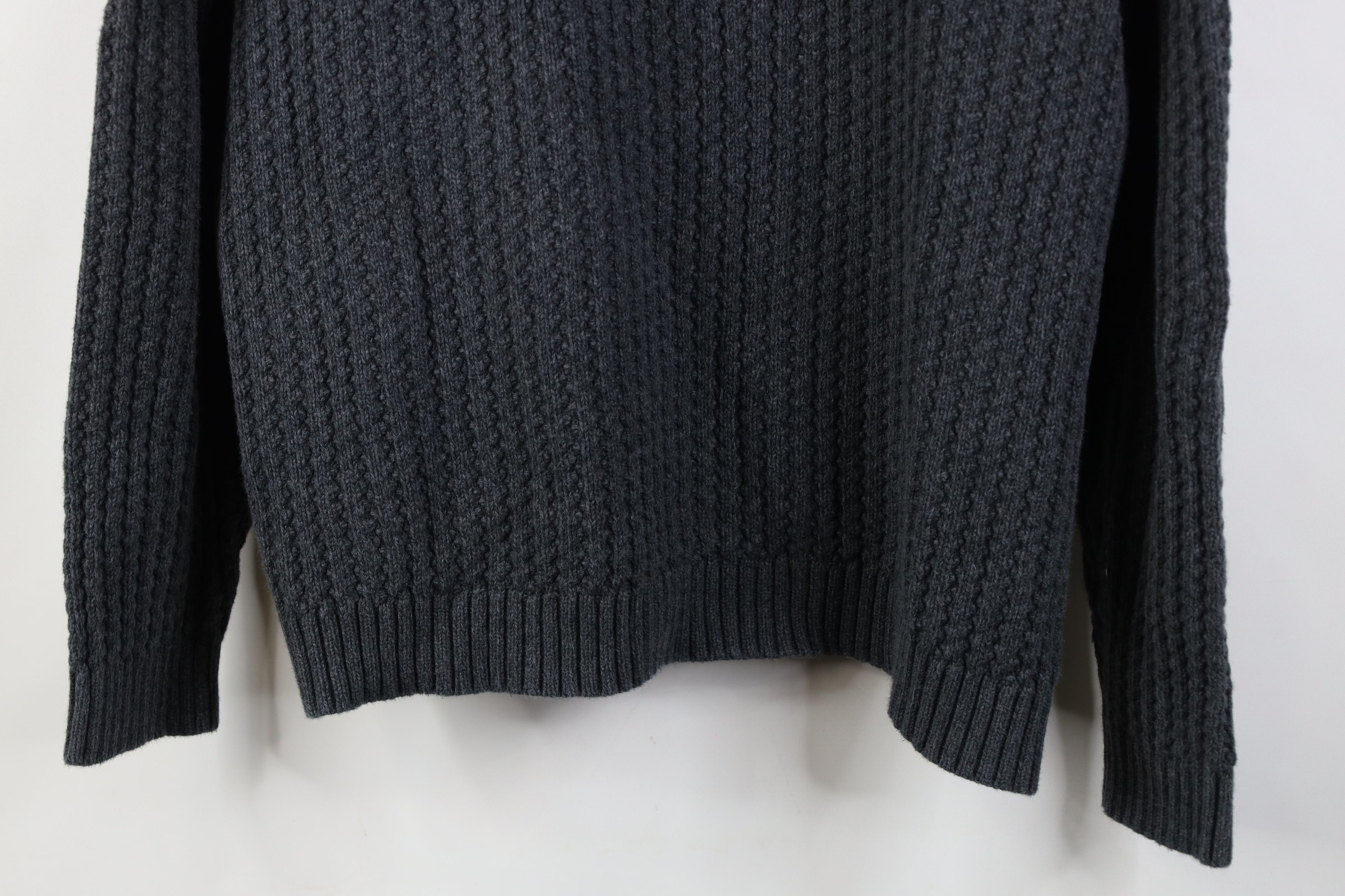 Eddie Bauer Vintage Eddie Bauer Heavy Cotton Ribbed Knit Henley Sweater Size US L / EU 52-54 / 3 - 3 Thumbnail