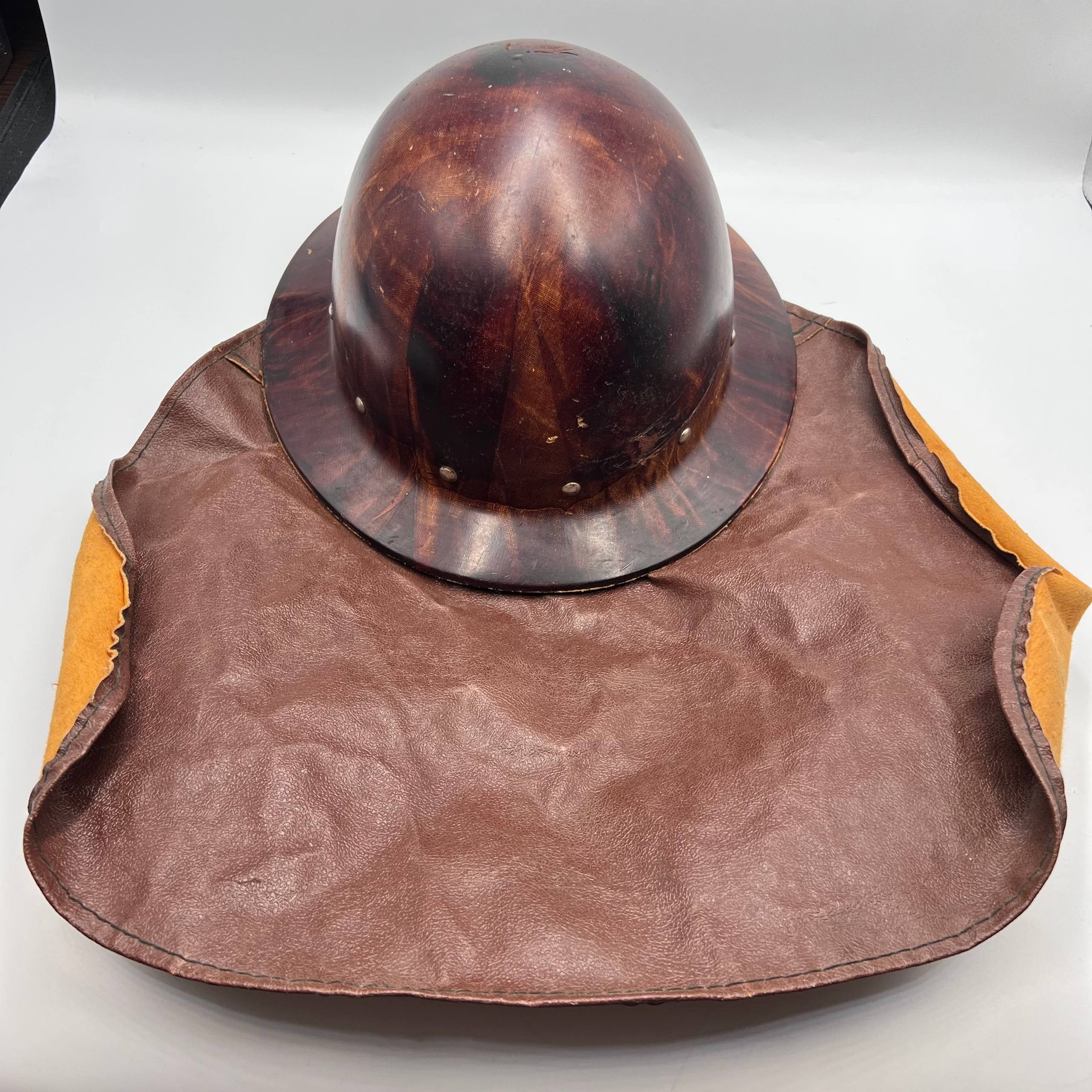Vintage Vintage Soviet Firefighter Helmet USSR 1950s–70s Fiberglass Size ONE SIZE - 8 Thumbnail