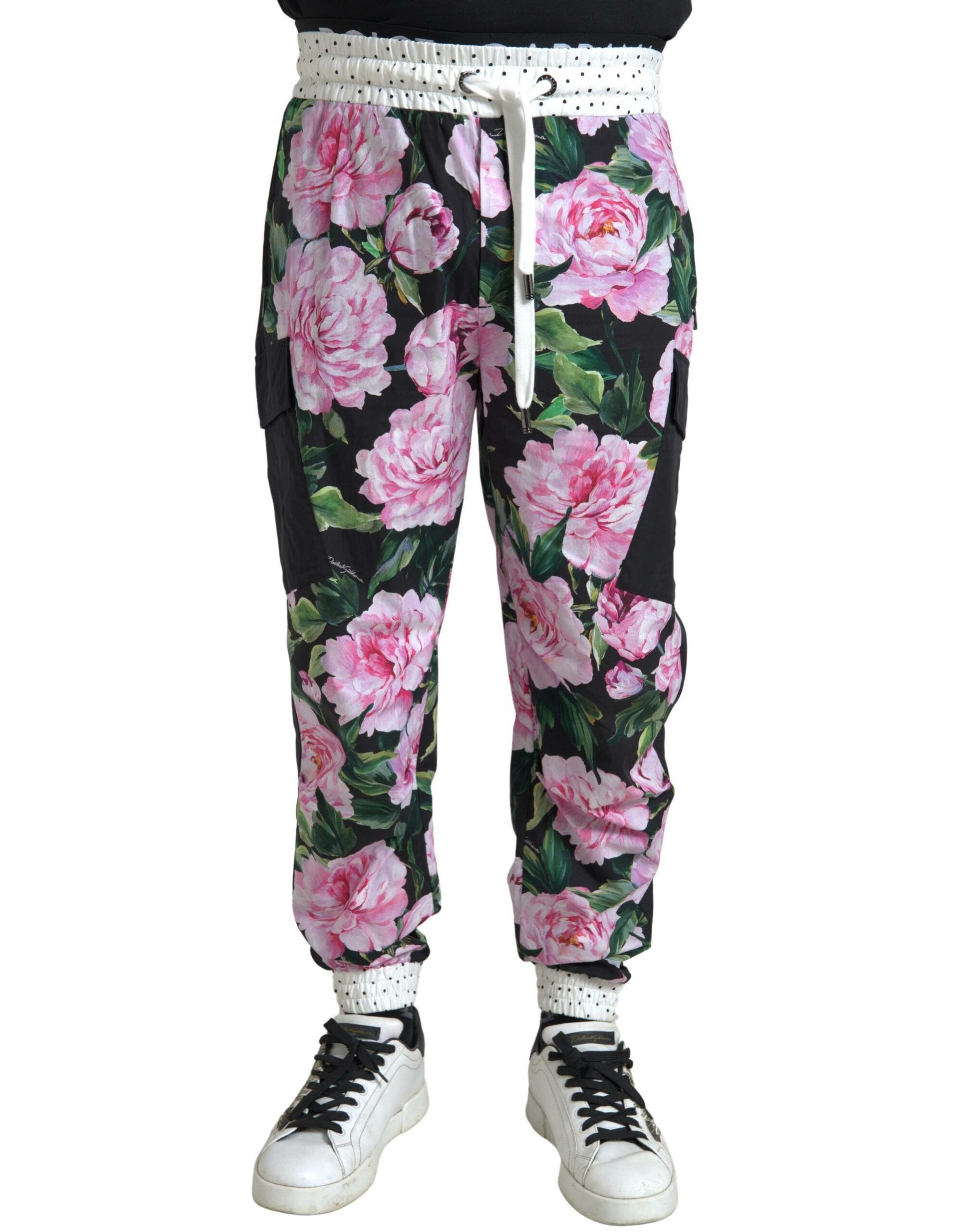 Dolce & Gabbana Elegant Multicolor Cotton Men's Joggers Size US 34 / EU 50 - 1 Thumbnail
