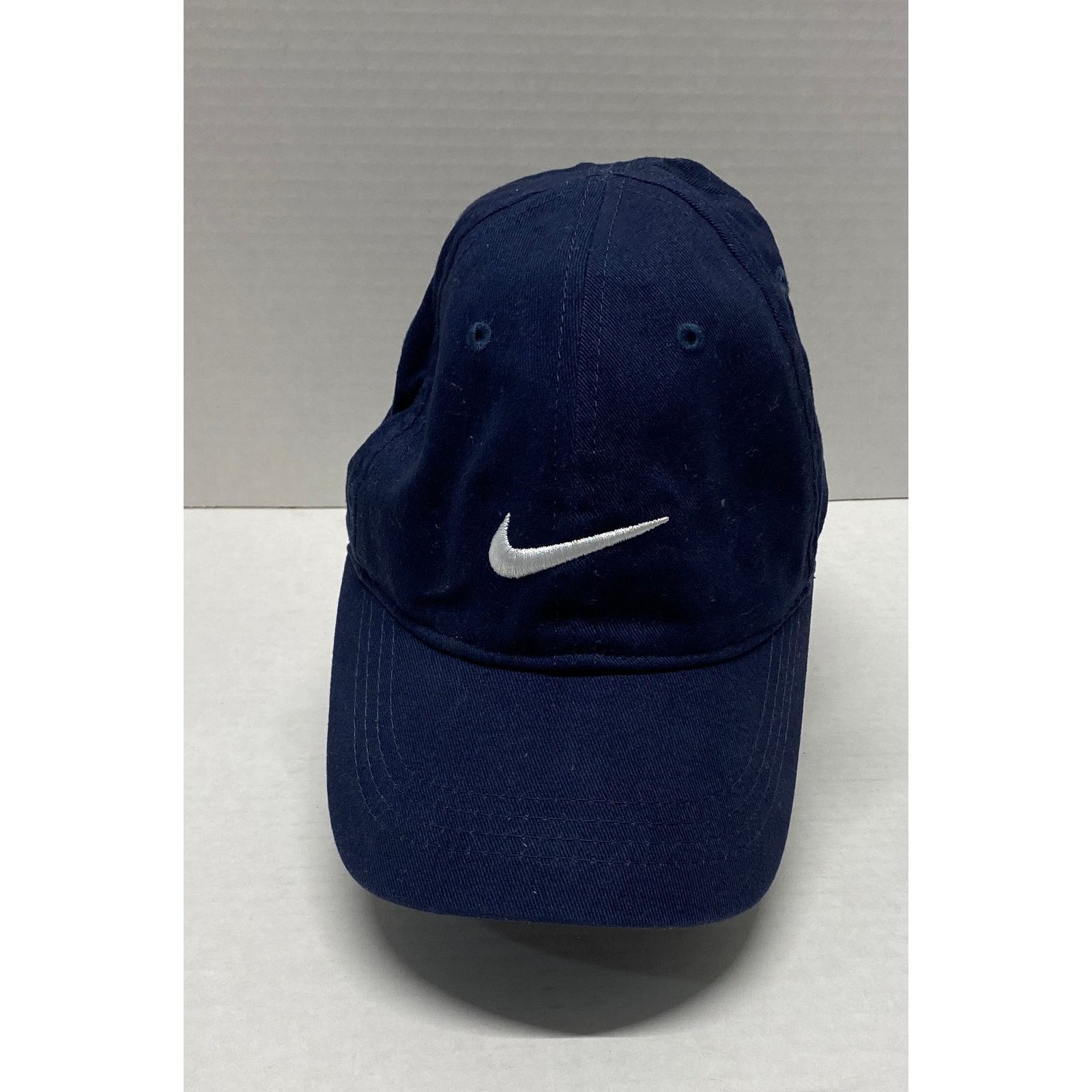 Nike Nike Kids Navy Blue Swoosh Adjustable Strapback Baseball Hat Size ONE SIZE - 1 Thumbnail