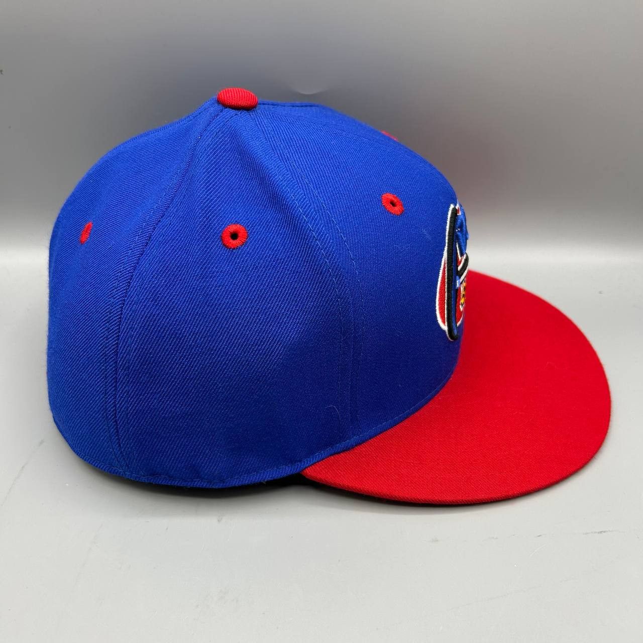Mitchell & Ness Denver Nuggets Hat Men 7 1/4 Blue Red NBA Fitted Cap Wool Size ONE SIZE - 4 Thumbnail