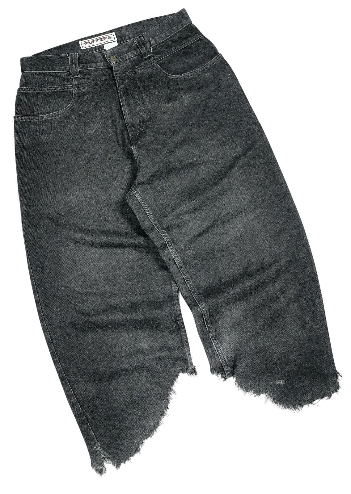 Ruff Ryders Vintage Ruffera Baggy Distressed Jeans , Style JNCO Size US 34 / EU 50 - 5 Thumbnail