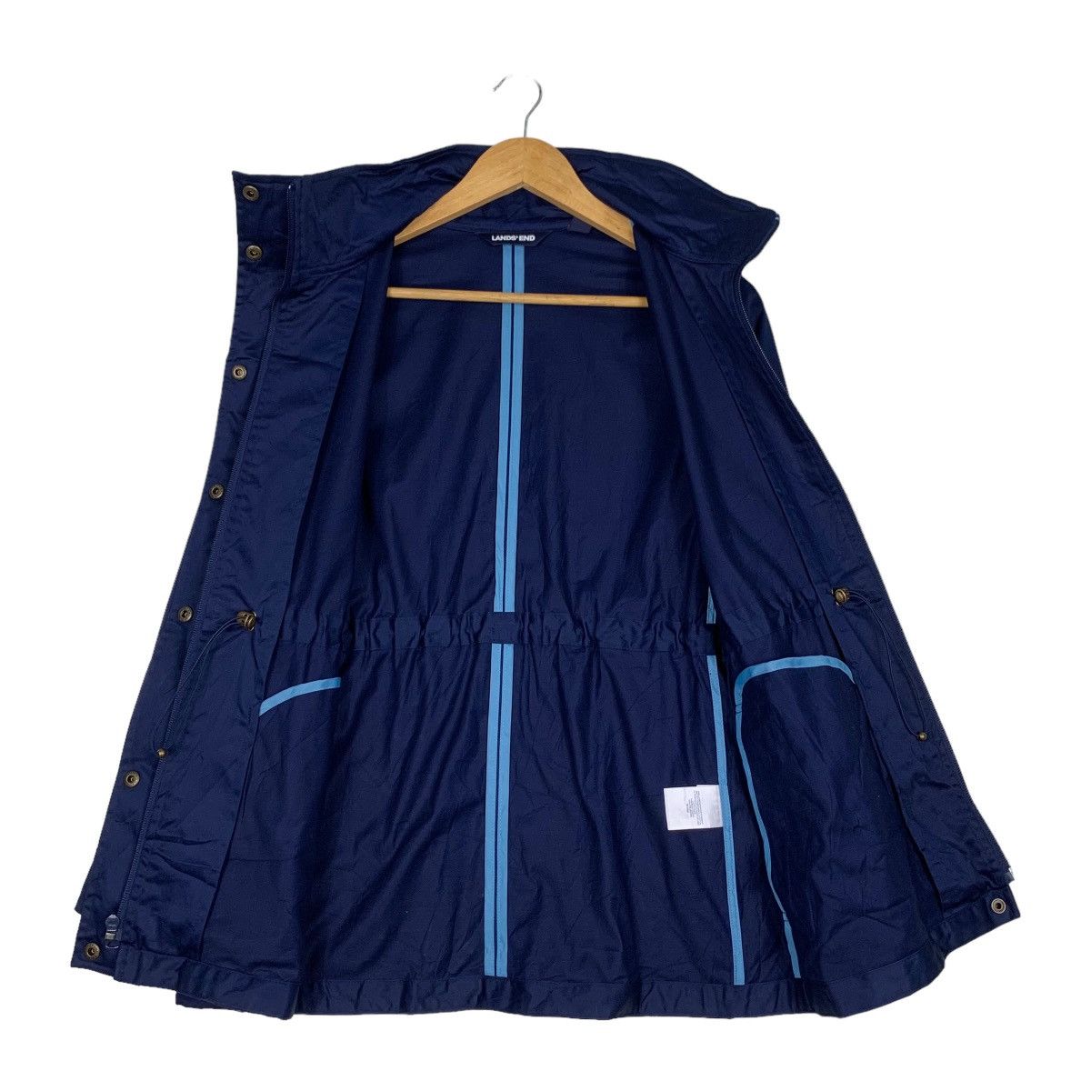 Lands' End LANDS’ END Blue Belted Casual Jacket #0975-C43 Size M / US 6-8 / IT 42-44 - 11 Thumbnail