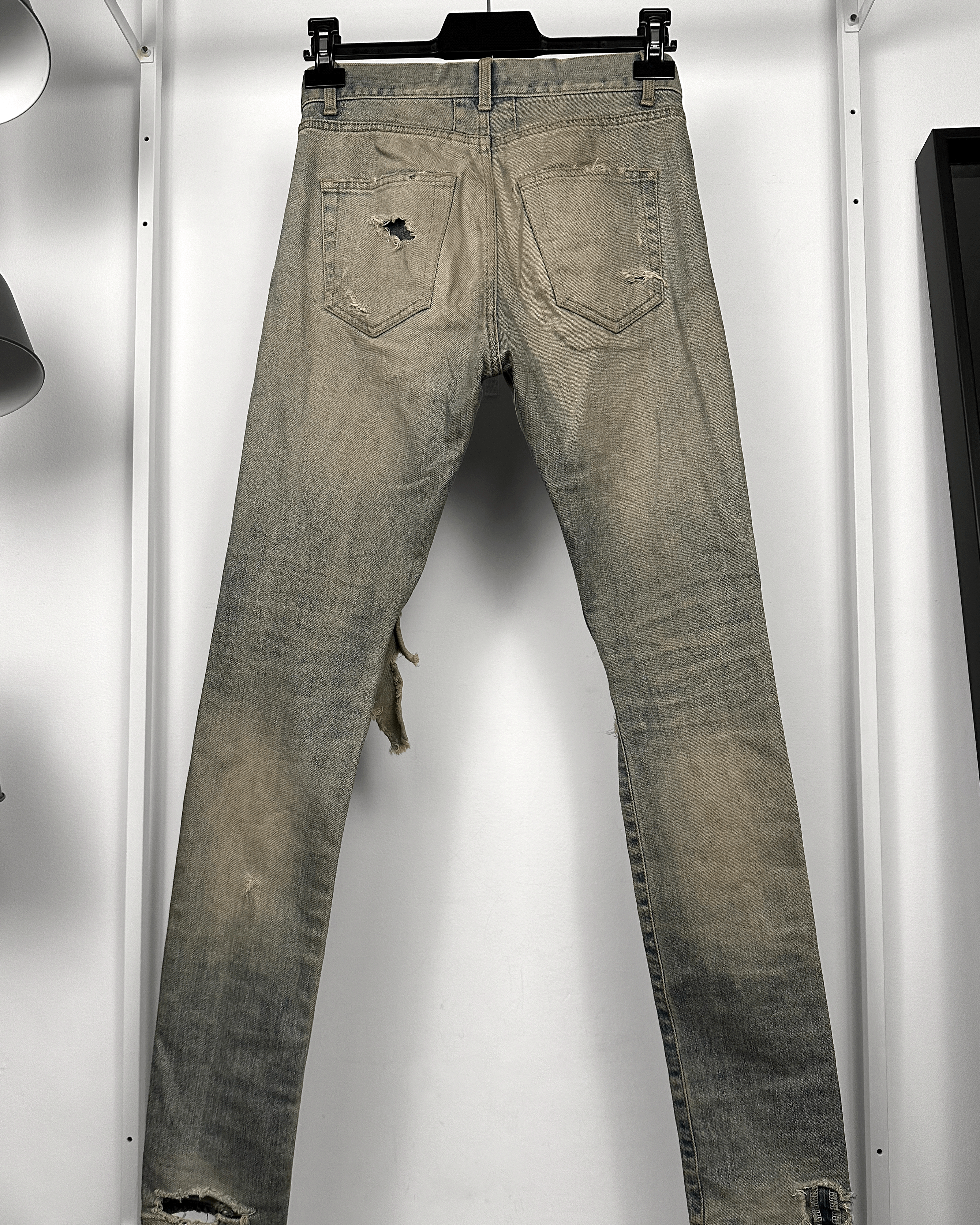 Saint Laurent Paris Mudwash Crash Denim