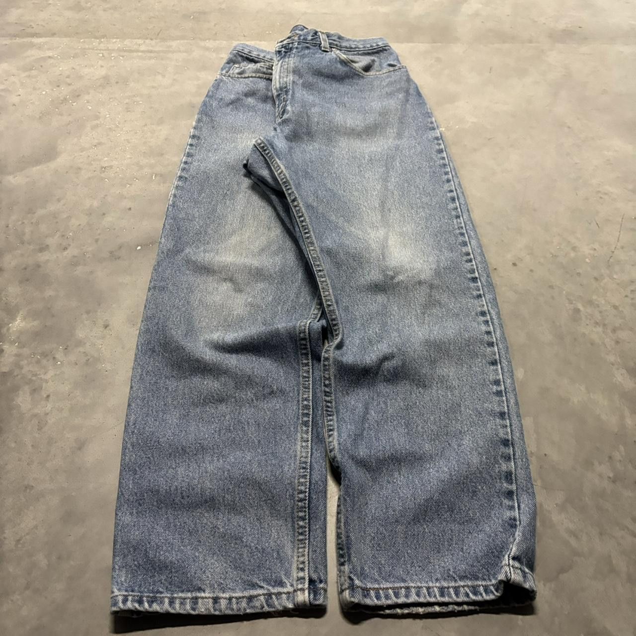 Japanese Brand × Vintage Crazy Vintage Y2K/2000s Medium Wash Essential Denim Jeans! Size US 32 / EU 48 - 3 Thumbnail