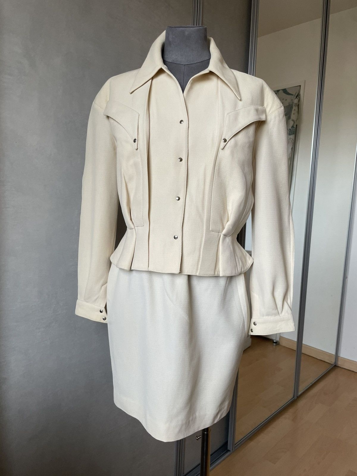 THIERRY MUGLER SET JACKET AND SKIRT