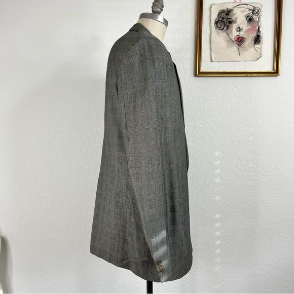 Canali Canali RSM Cashmere Houndstooth Blazer Size 50L - 4 Thumbnail