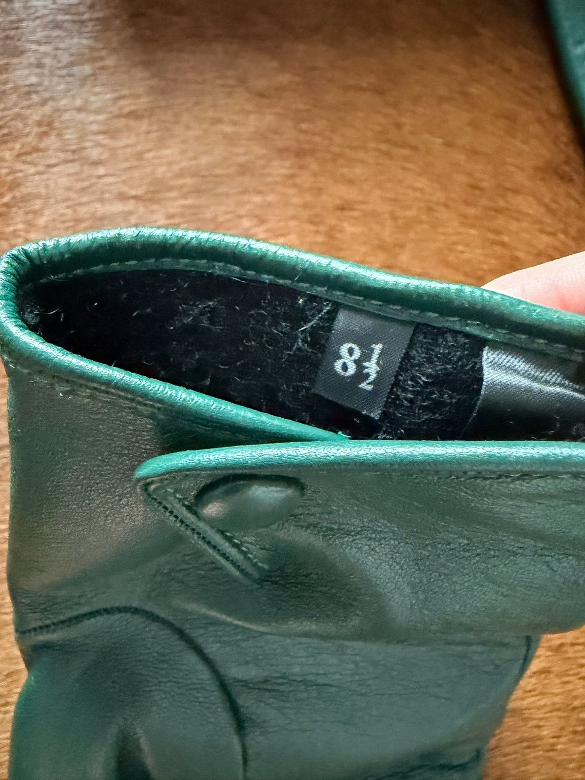 Prada Dark green raf simons prada glove Size ONE SIZE - 6 Thumbnail