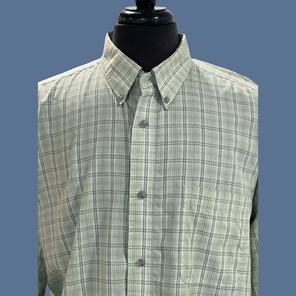 Wrangler VINTAGE Wrangler Riata Green Plaid Shirt Mens XL Long Sleeve Button Up Size US XL / EU 56 / 4 - 1 Thumbnail