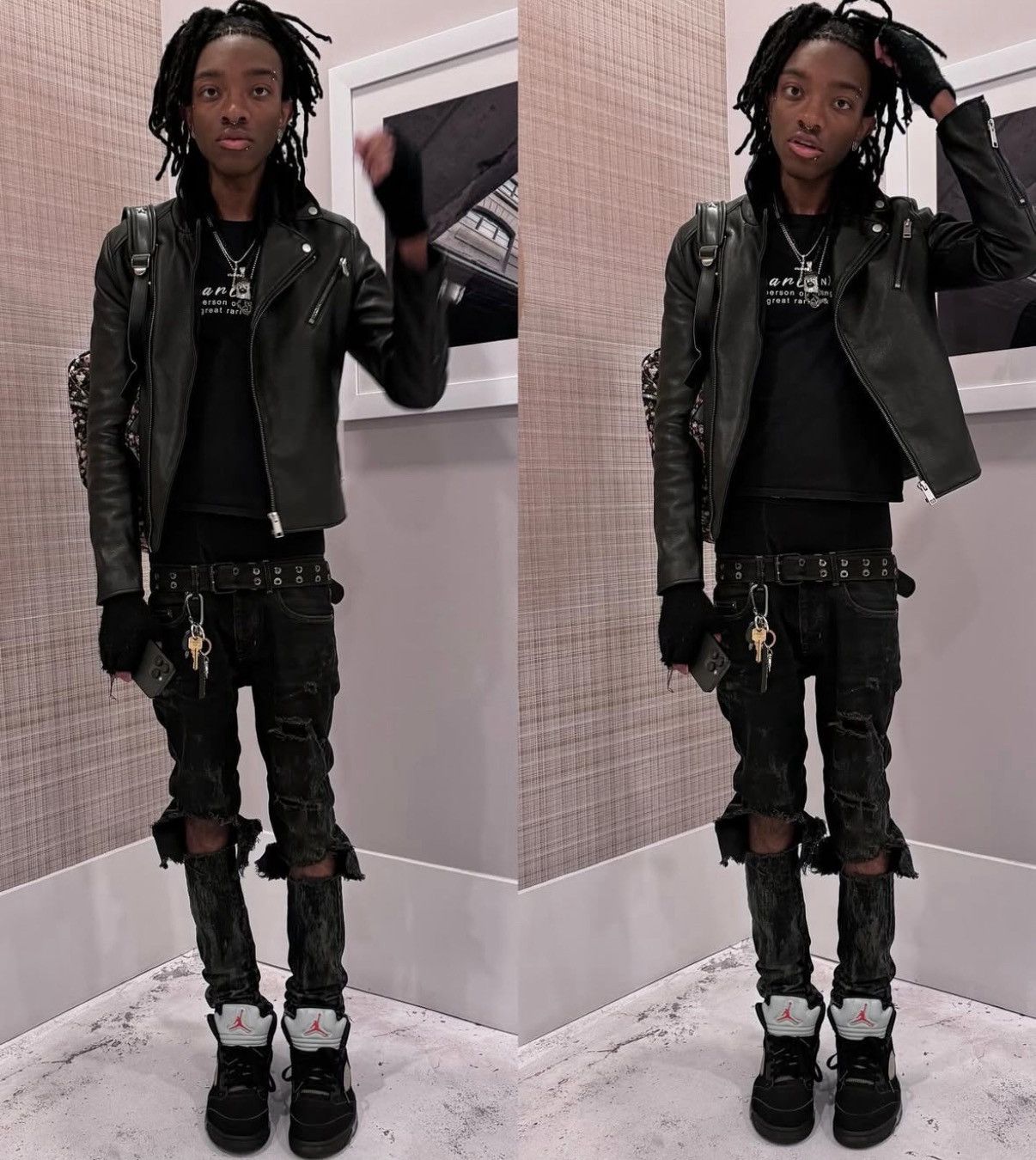 Hedi Slimane × Saint Laurent Paris × Yves Saint Laurent Saint Laurent Paris FW14 Oil Stain Denim Size US 27 - 9 Thumbnail
