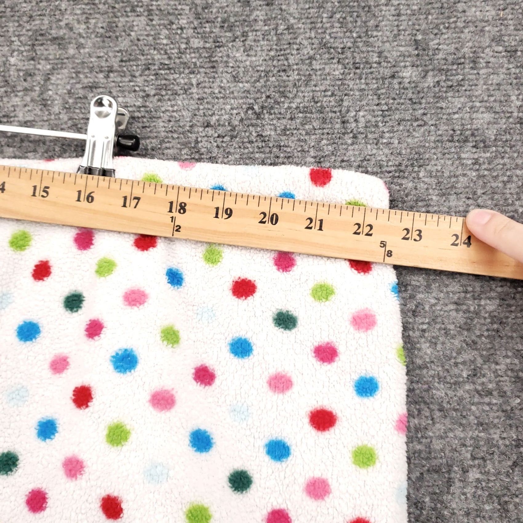 Vintage Pajama Pants Womens 3X Plus White Sleepwear Fleece Polka Dots Drawstring Lounge Size 40" / US 18 - 7 Thumbnail