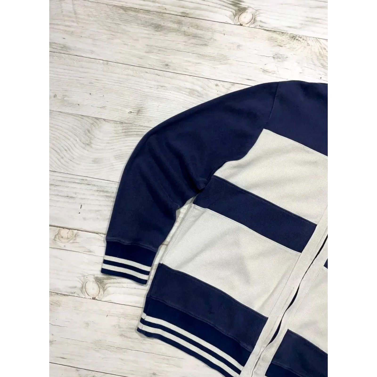 Yves Saint Laurent VINTAGE Yves Saint Laurent Sweatshirt Zip Up Jacket YSL Big Logo 90s Men XL Blue Size US XL / EU 56 / 4 - 7 Thumbnail