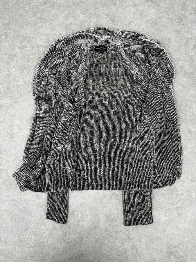 Emporio Armani 2000s Emporio Armani Grey Cardigan Sweater Size S / US 4 / IT 40 - 8 Thumbnail