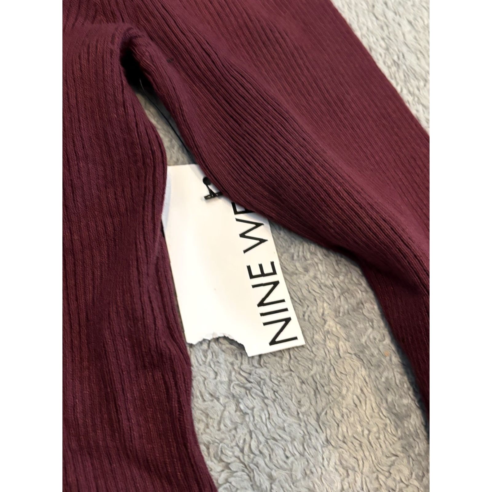 Nine West NWT Nine West Crew Neck Sweater Womens Medium Maroon Long Sleeve Pullover Size M / US 6-8 / IT 42-44 - 2 Thumbnail