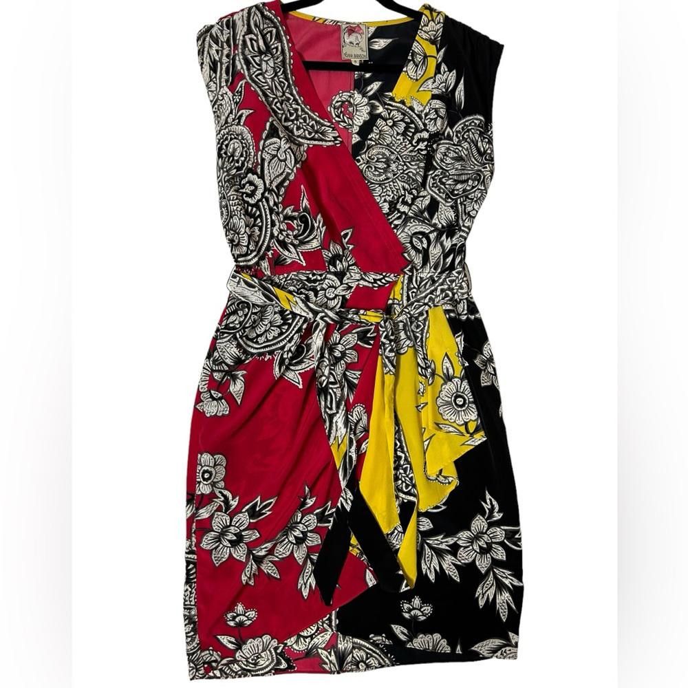 Designer Yoana Baraschi l Multicolored Floral Sheath Dress 6 Size M / US 6-8 / IT 42-44 - 4 Thumbnail