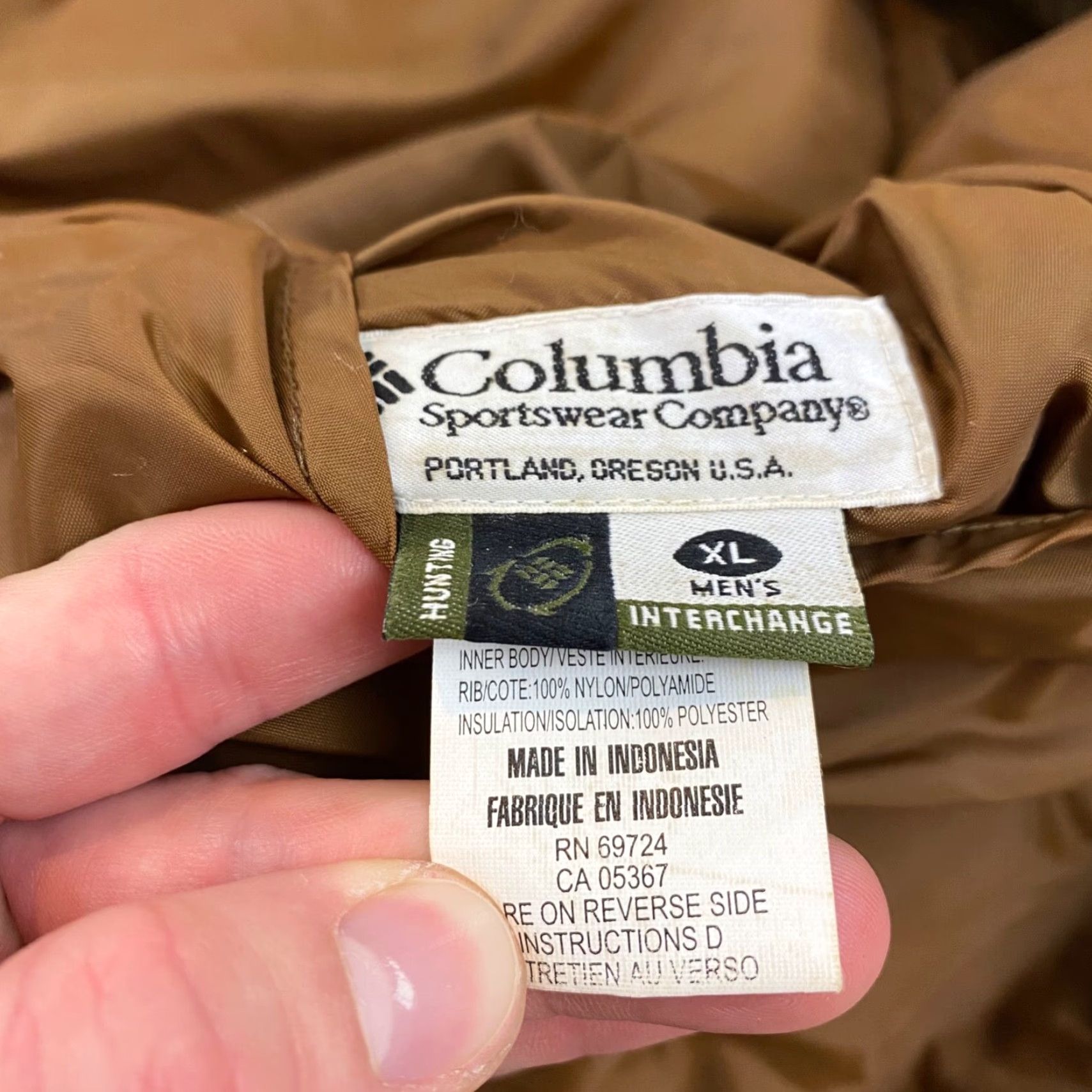 Delta VINTAGE COLUMBIA Jacket Mens XL Interchange Reversible Delta Camo Hunting Coat Size US XL / EU 56 / 4 - 4 Thumbnail