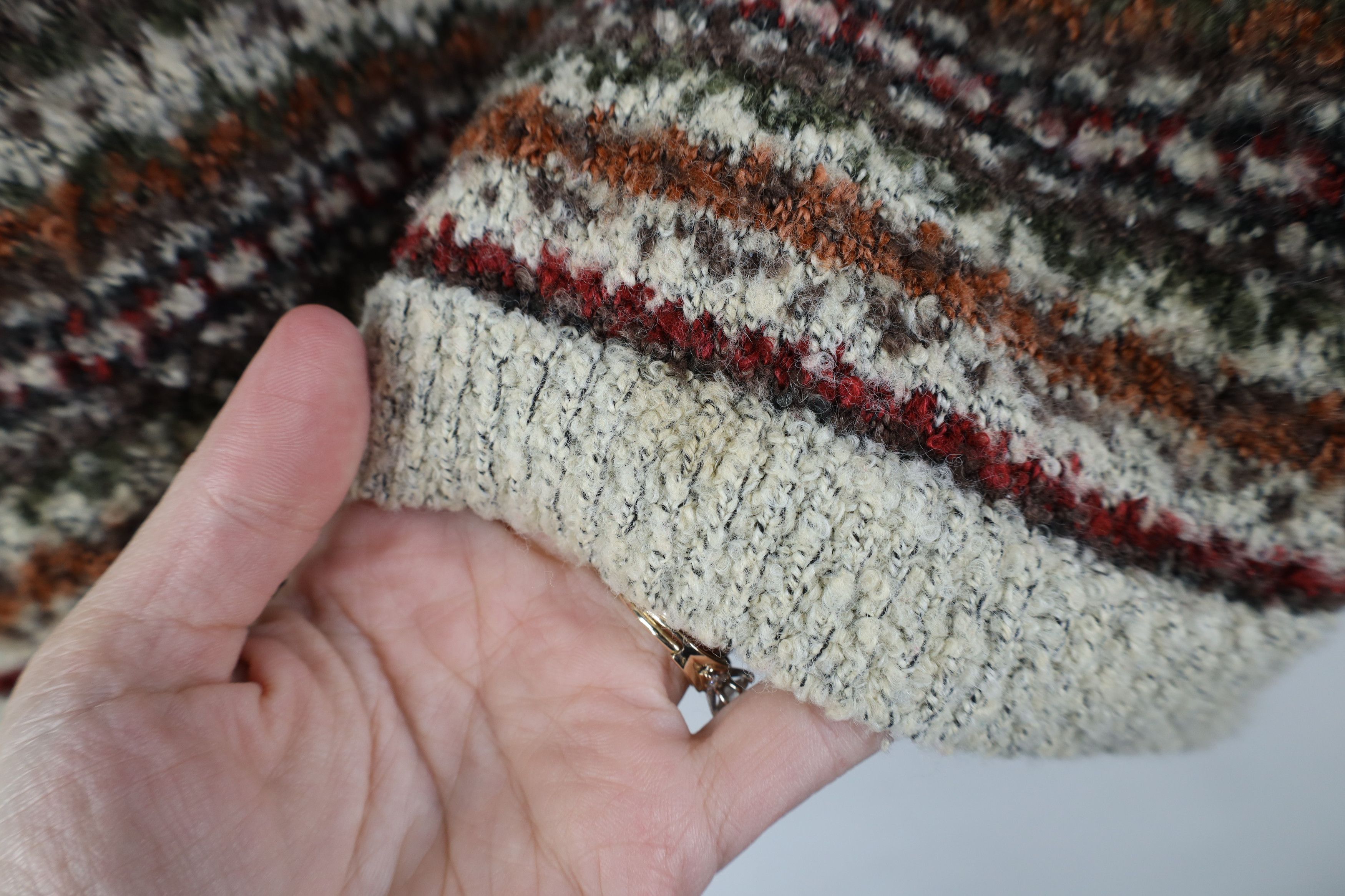 Vintage Vintage 90s Streetwear Blend Knit Fair Isle Crewneck Sweater Size M / US 6-8 / IT 42-44 - 4 Thumbnail