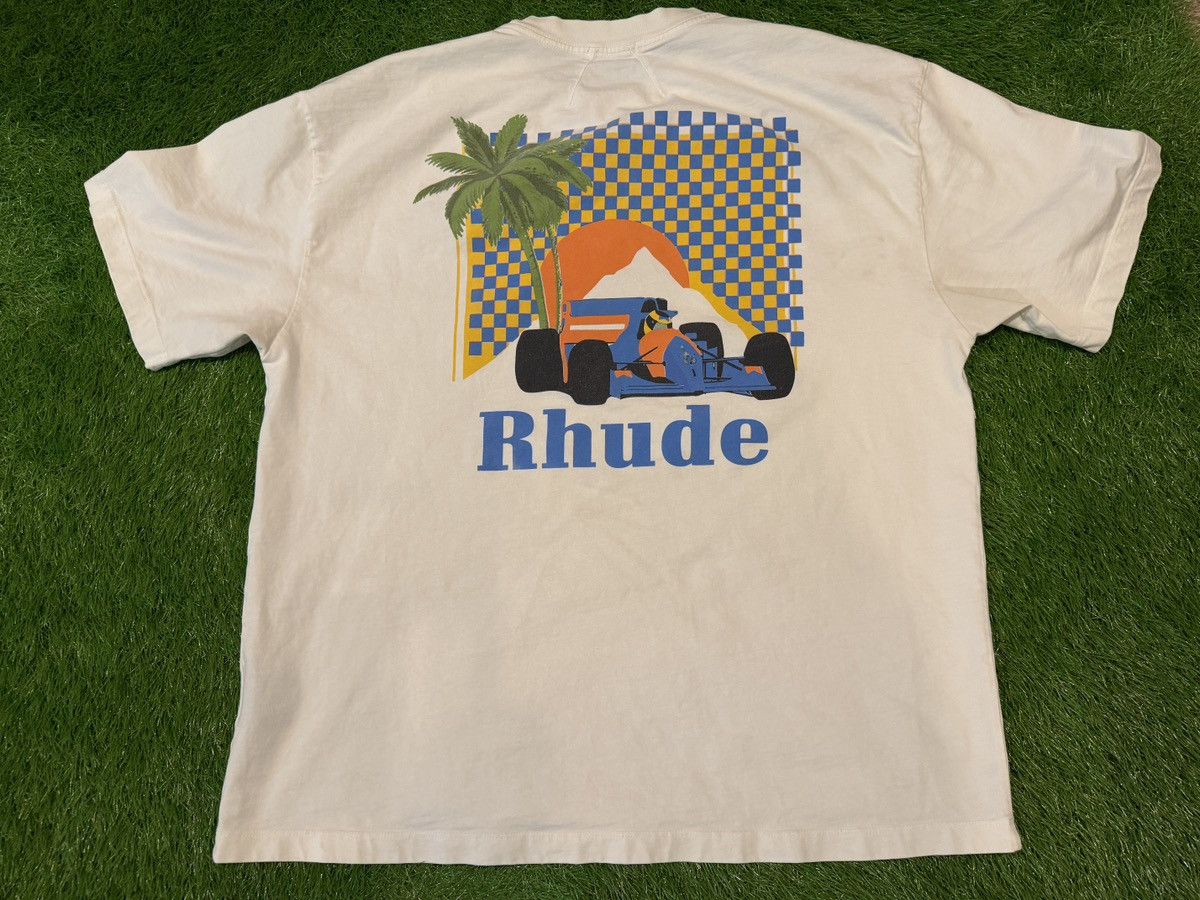 Rhude Rhude - Moonlight Tropics T-Shirt Miami Formula 1 Size US XL / EU 56 / 4 - 1 Thumbnail