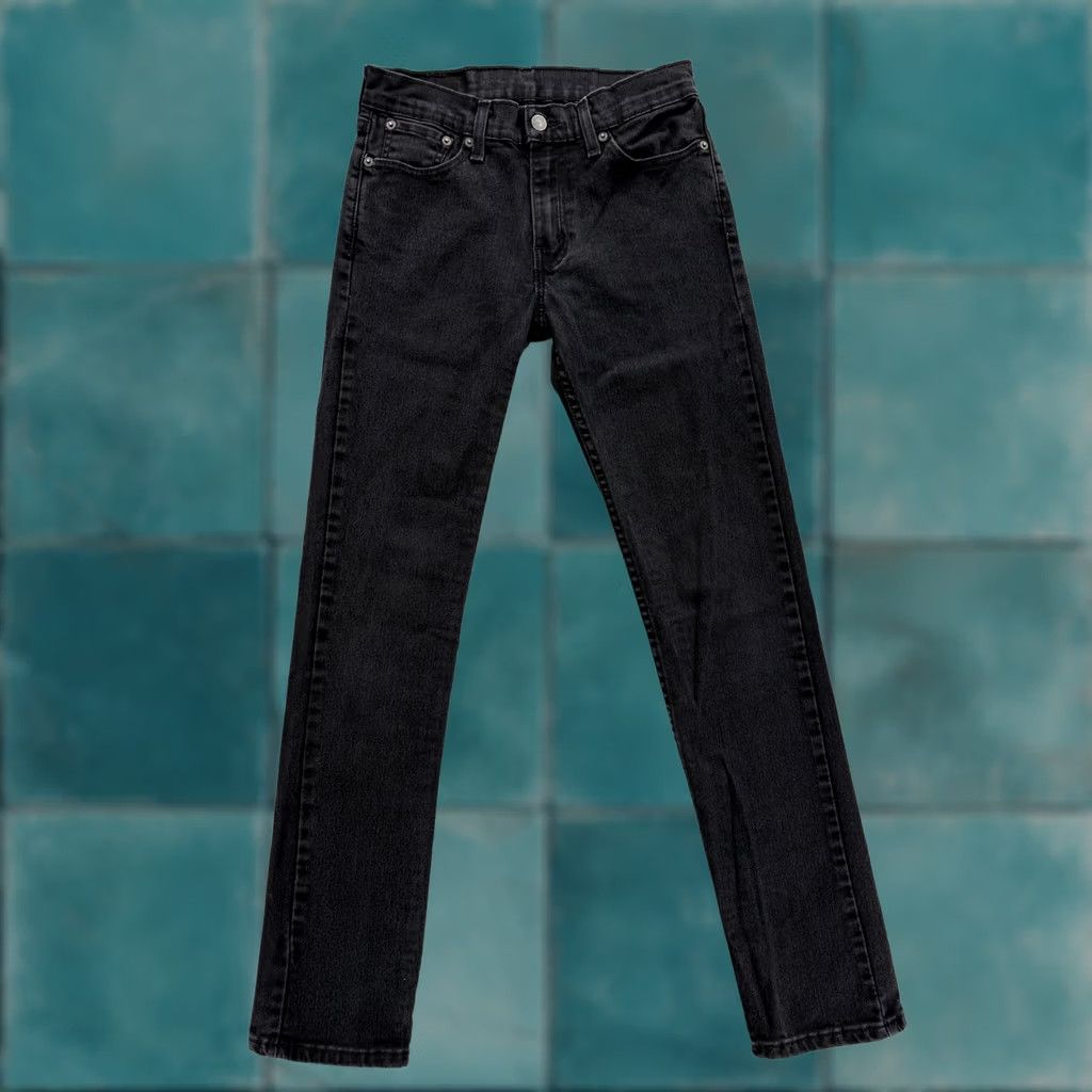 Levi's Levis 511 Jeans Slim Straight Mens 28x32 Denim Charcoal Wash Stretch Pants Black Leather Logo? Size US 28 / EU 44 - 1 Thumbnail
