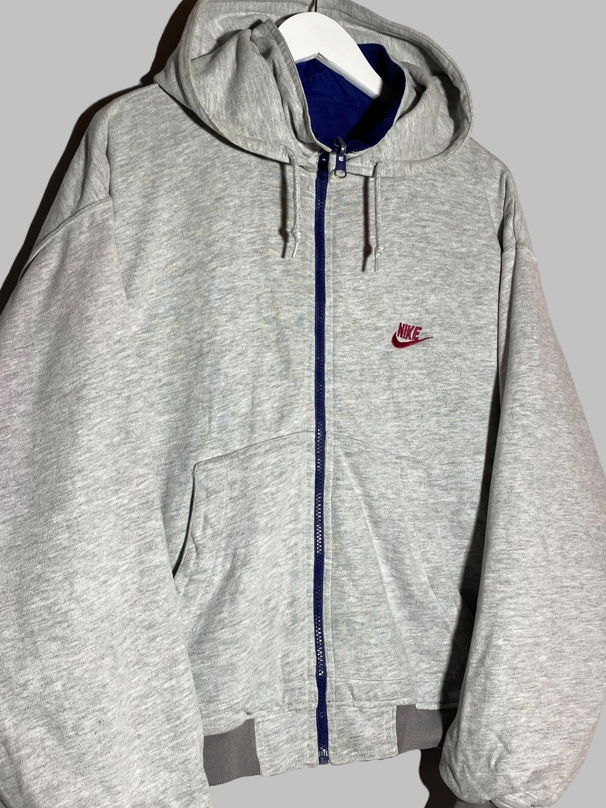 Nike Vintage 2000s Nike Swoosh Logo Reversible Jacket Size US M / EU 48-50 / 2 - 11 Thumbnail