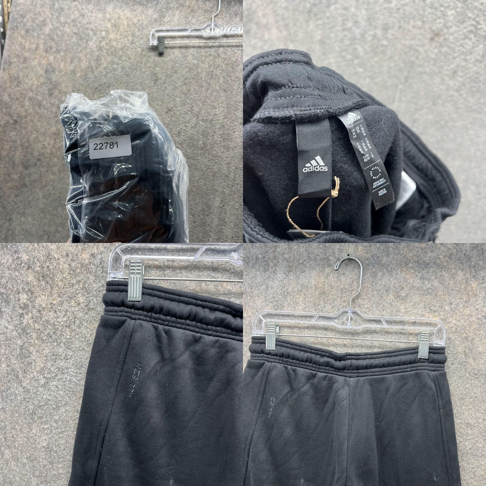 Adidas adidas Shorts Womens XS Black Women Ladies Athletic Gym Elastic Trefoil Fleece Size 26" / US 2 / IT 38 - 8 Thumbnail